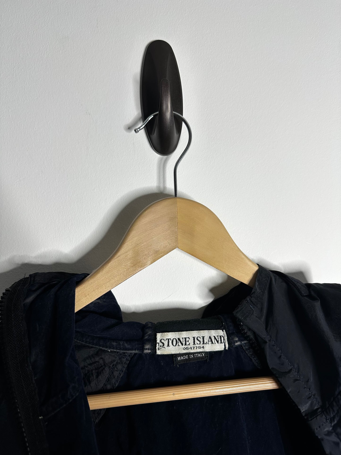 Stone Island Vintage Nylon Metal Velvet Lined Flock Jacket - Large