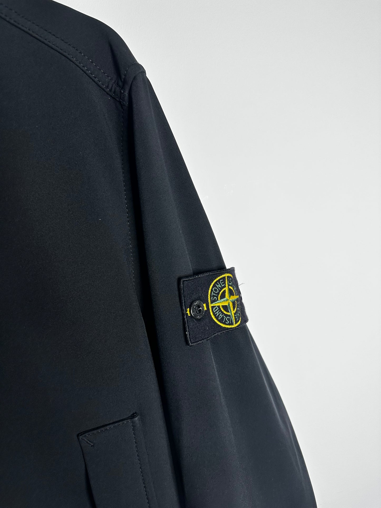 Stone Island Black Soft Shell - R Jacket - Extra Large
