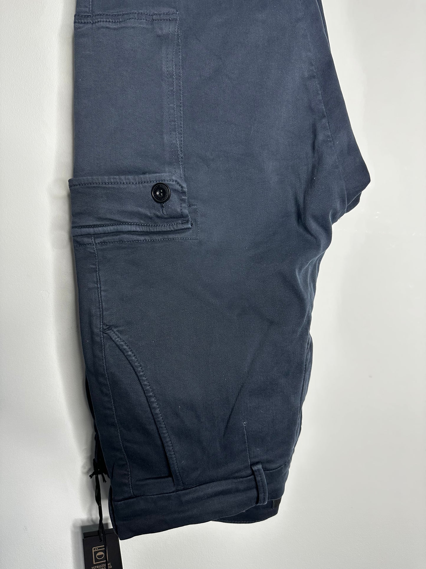 Replay Blue Jaan Hyperflex Cargo Trousers - 32 Waist / 32 Leg