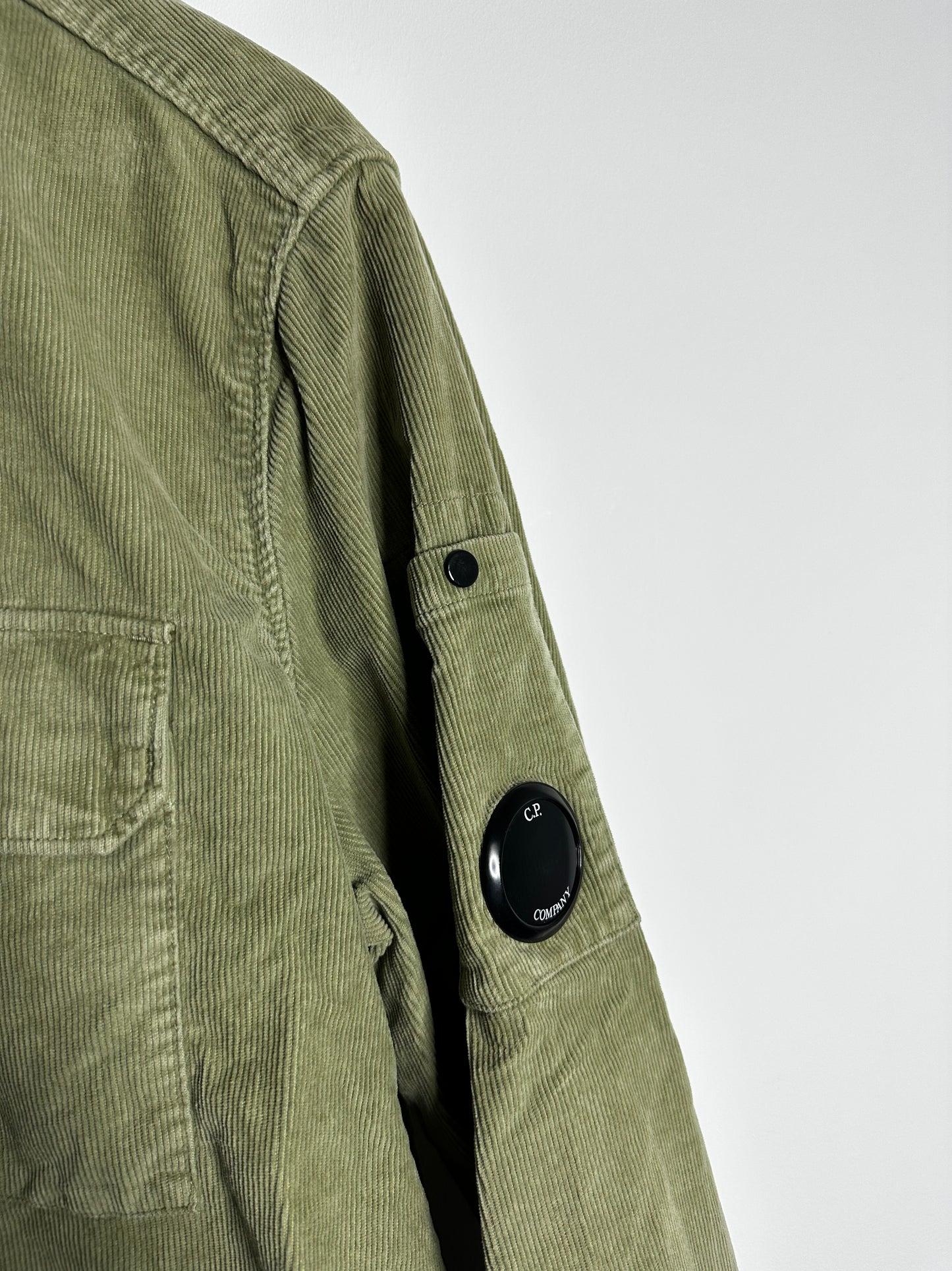 C.P. Company Green Corduroy Overshirt - Large