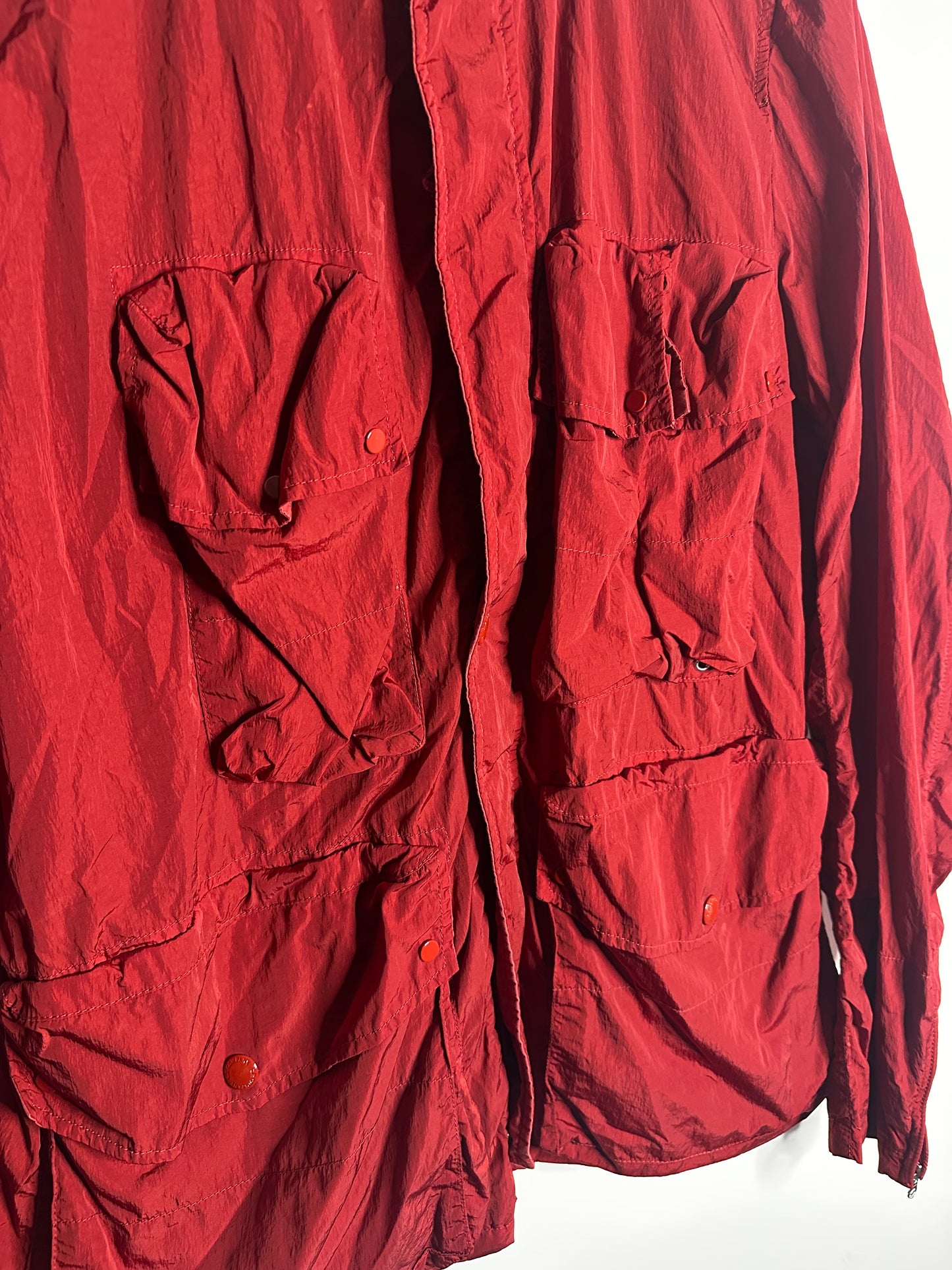 C.P. Company Red Multi Pocket Goggle Jacket - XXXL