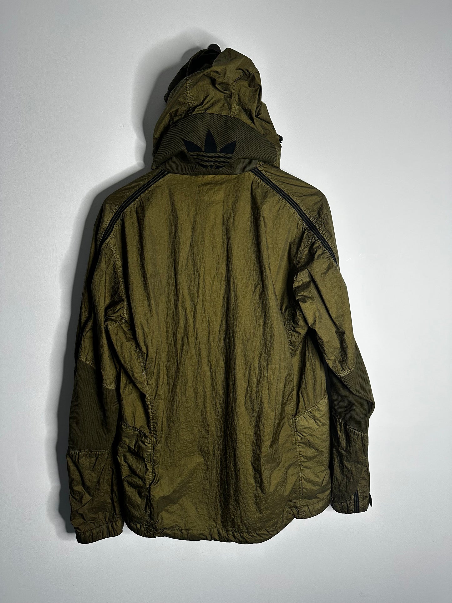 C.P. Company x Adidas Originals Green Chrome Explorer Goggle Jacket - Small