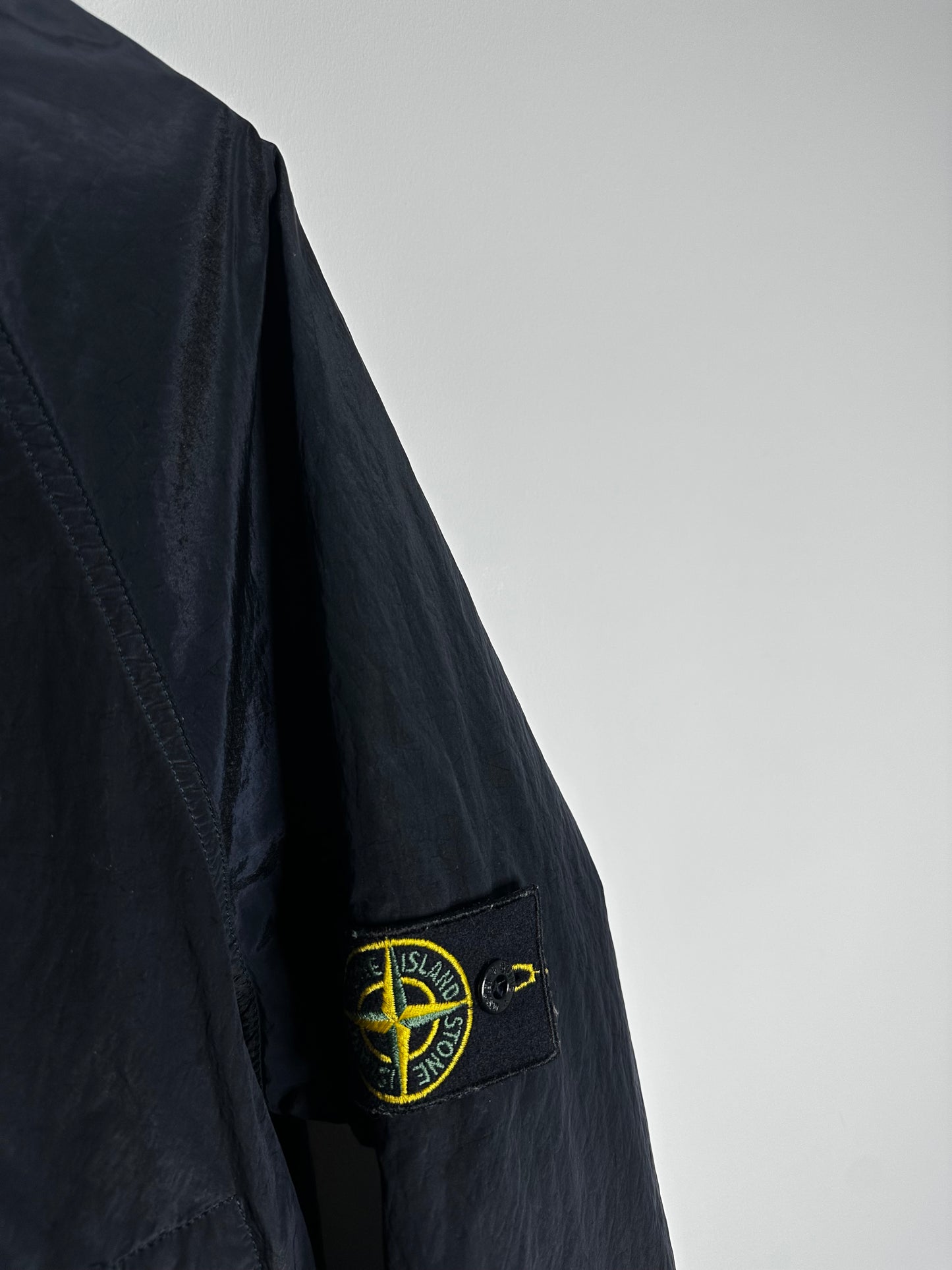Stone Island Vintage Nylon Metal Velvet Lined Flock Jacket - Large