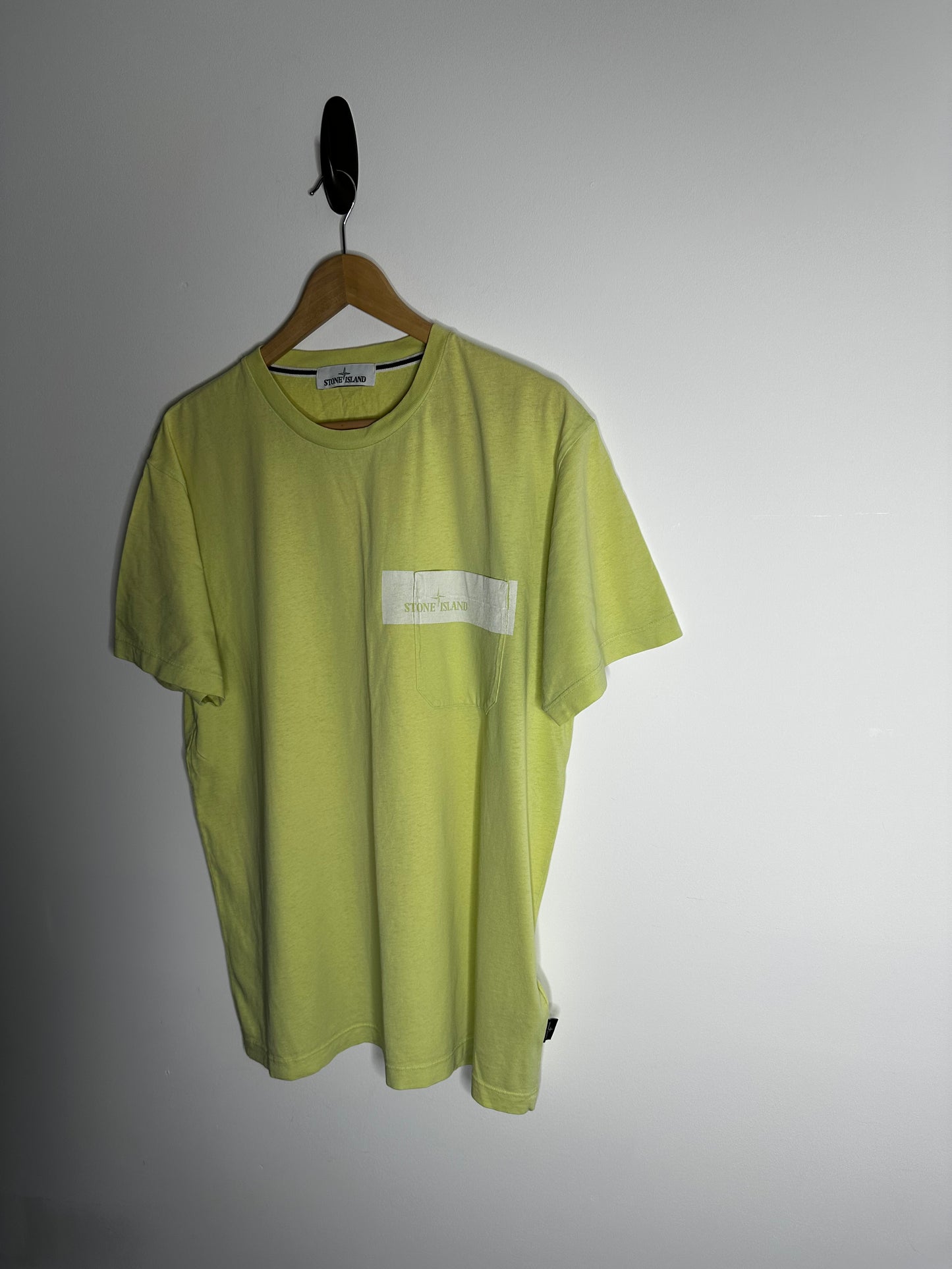 Stone Island Green Pocket Print T - Shirt - Extra Large