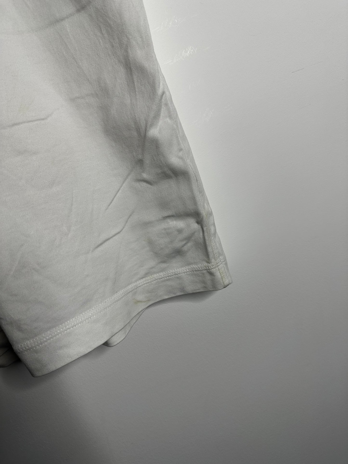 Burberry White Checked Shoulder Cotton Jersey T - Shirt - Medium