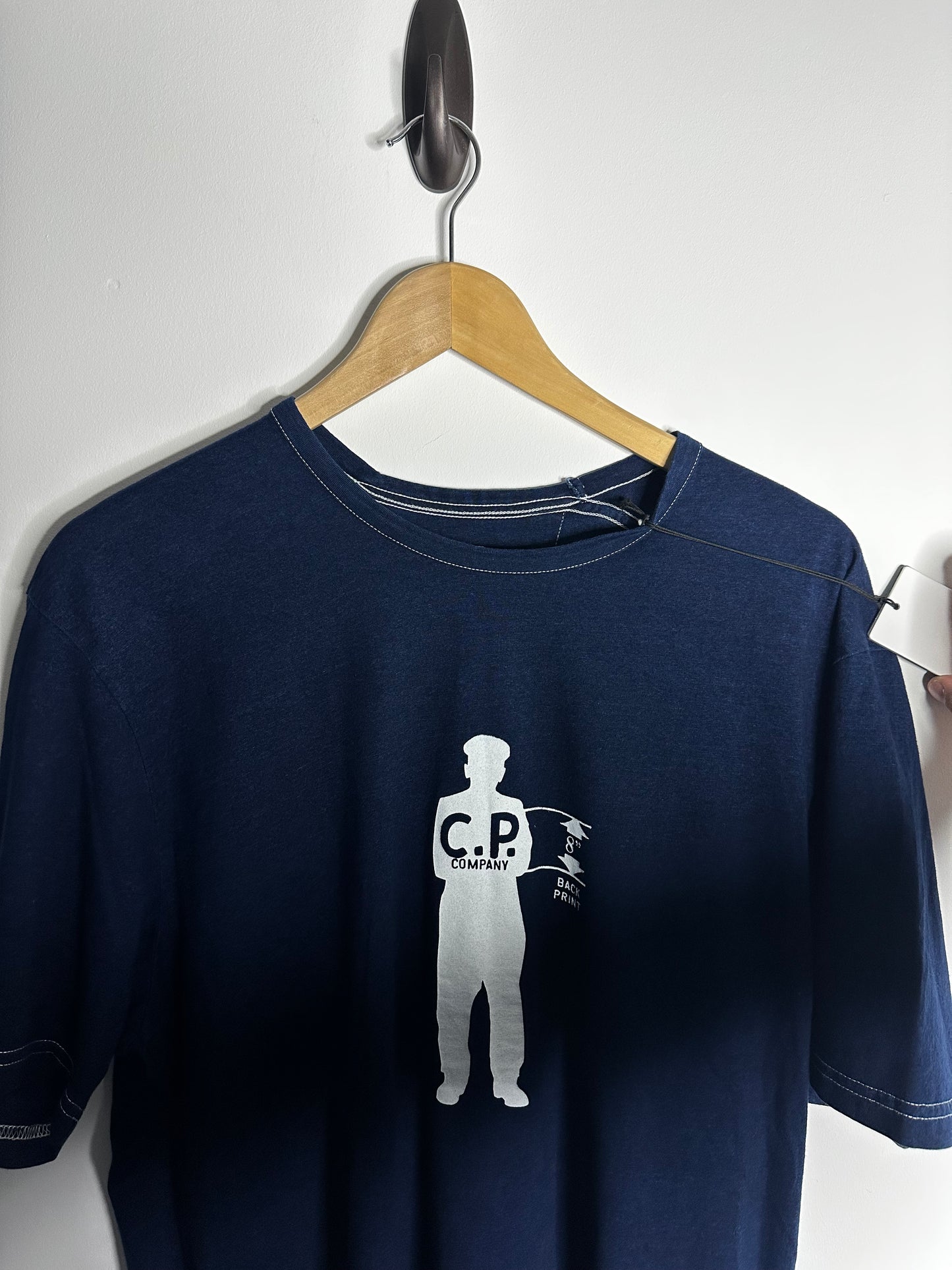 C.P. Company Denim Blue Sailor Print T - Shirt - Large