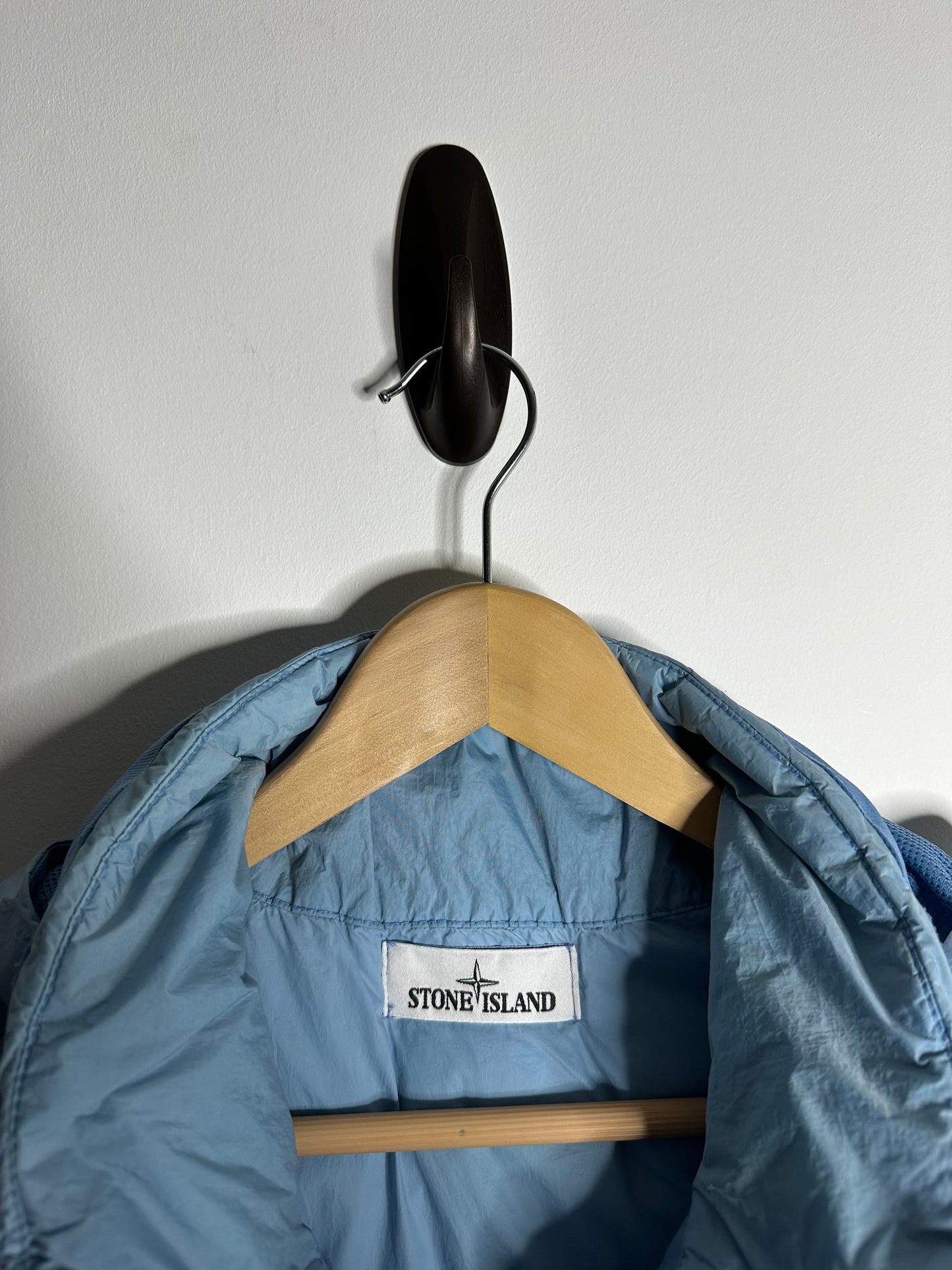 Stone Island Blue Crinkle Reps R-NY Down Gilet - Medium