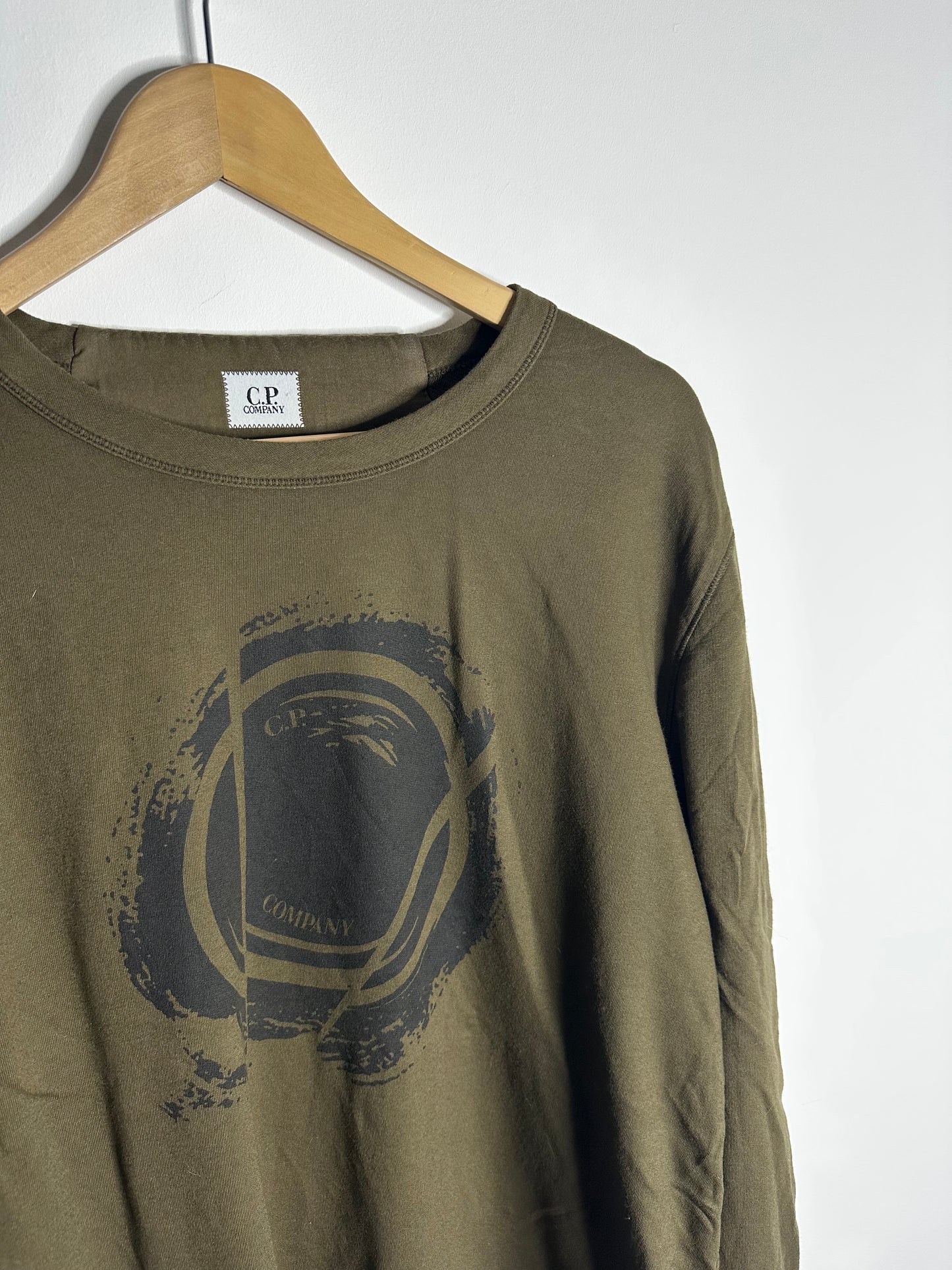 C.P. Company Khaki Lens Print Sweatshirt - XXL