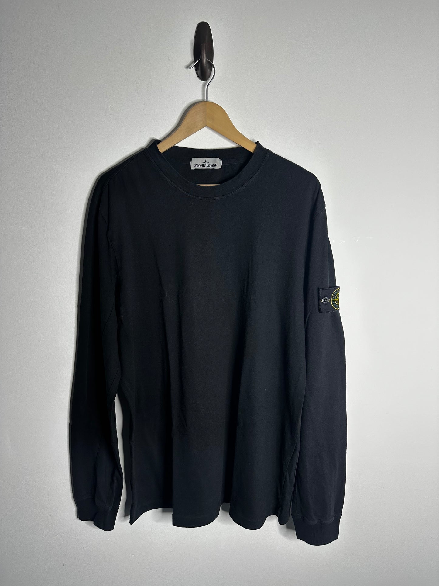Stone Island Black Long Sleeve T - Shirt - XXL