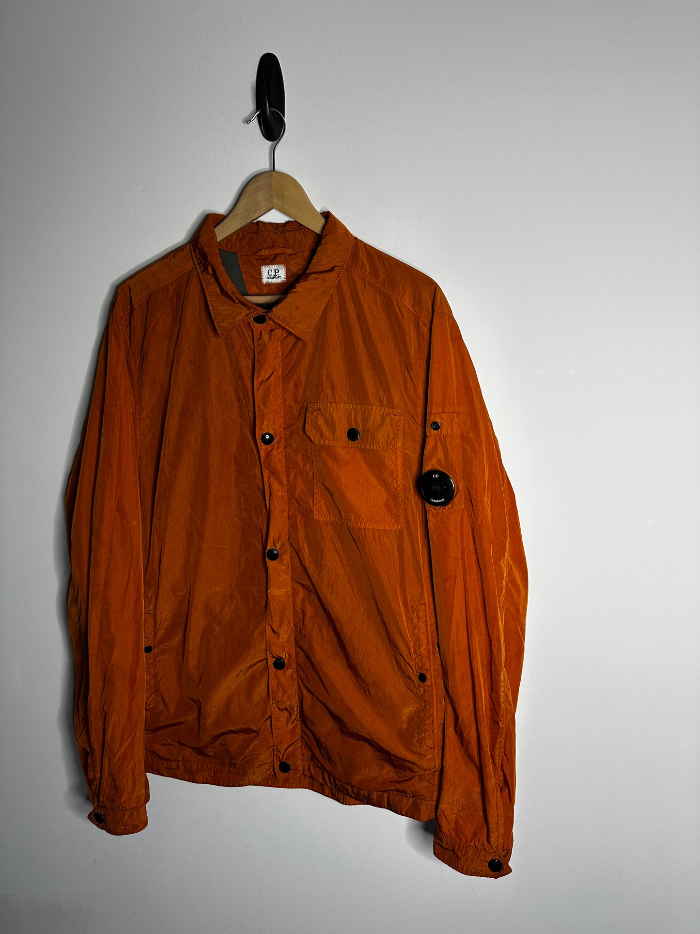 C.P. Company Orange Chrome Lined Overshirt - Extra Large