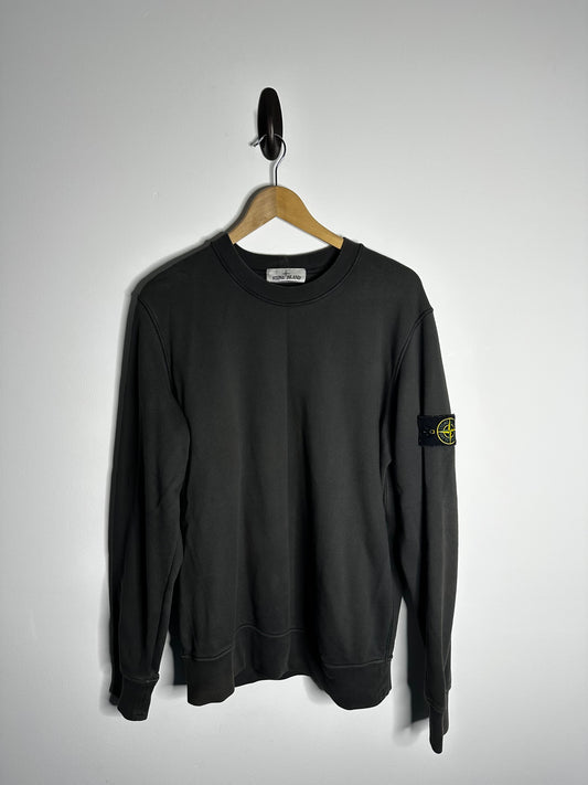 Stone Island Grey Crewneck Sweatshirt - Large