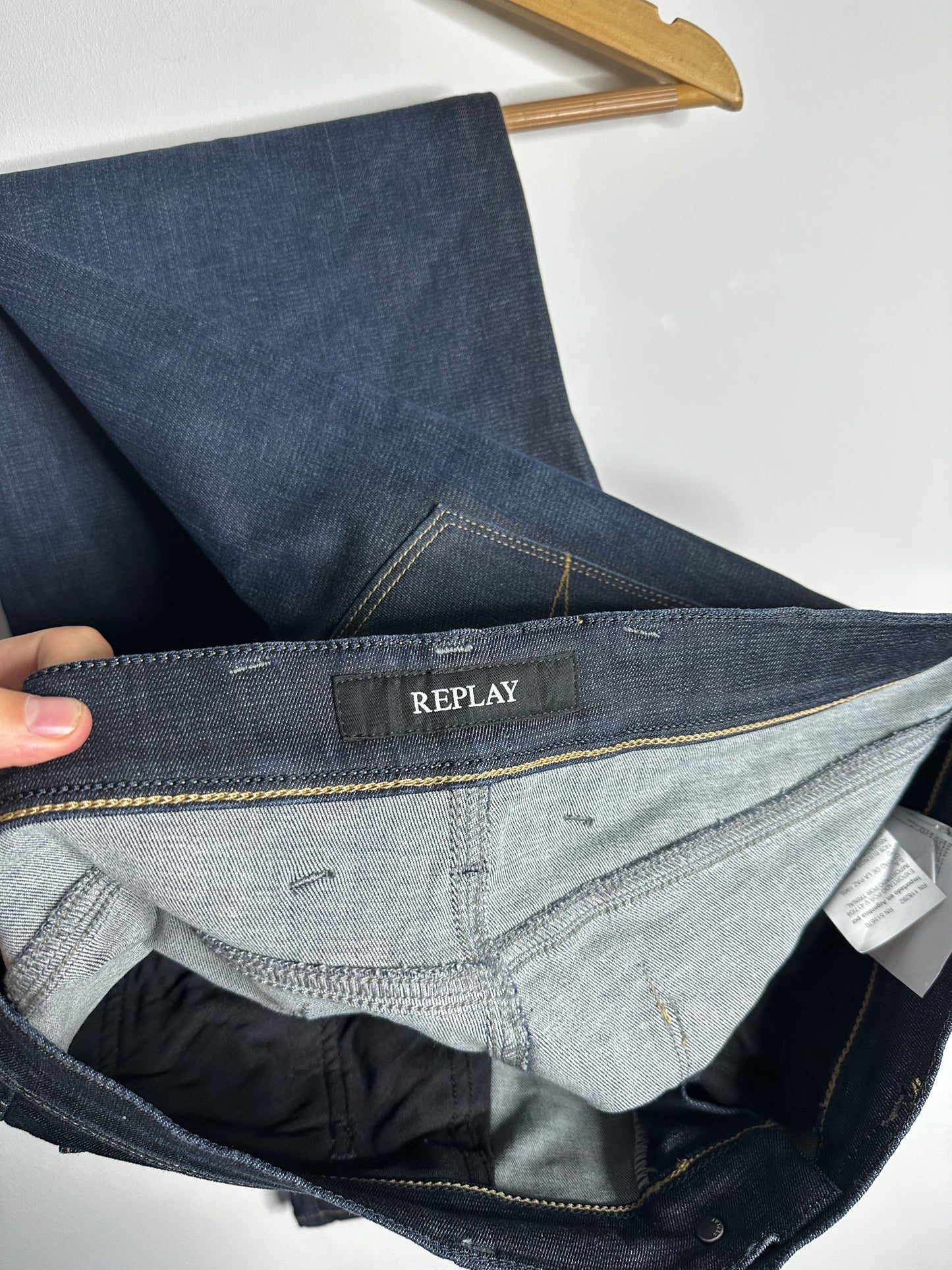 Replay Dark Denim Jeans - 36 Waist / 32 Leg