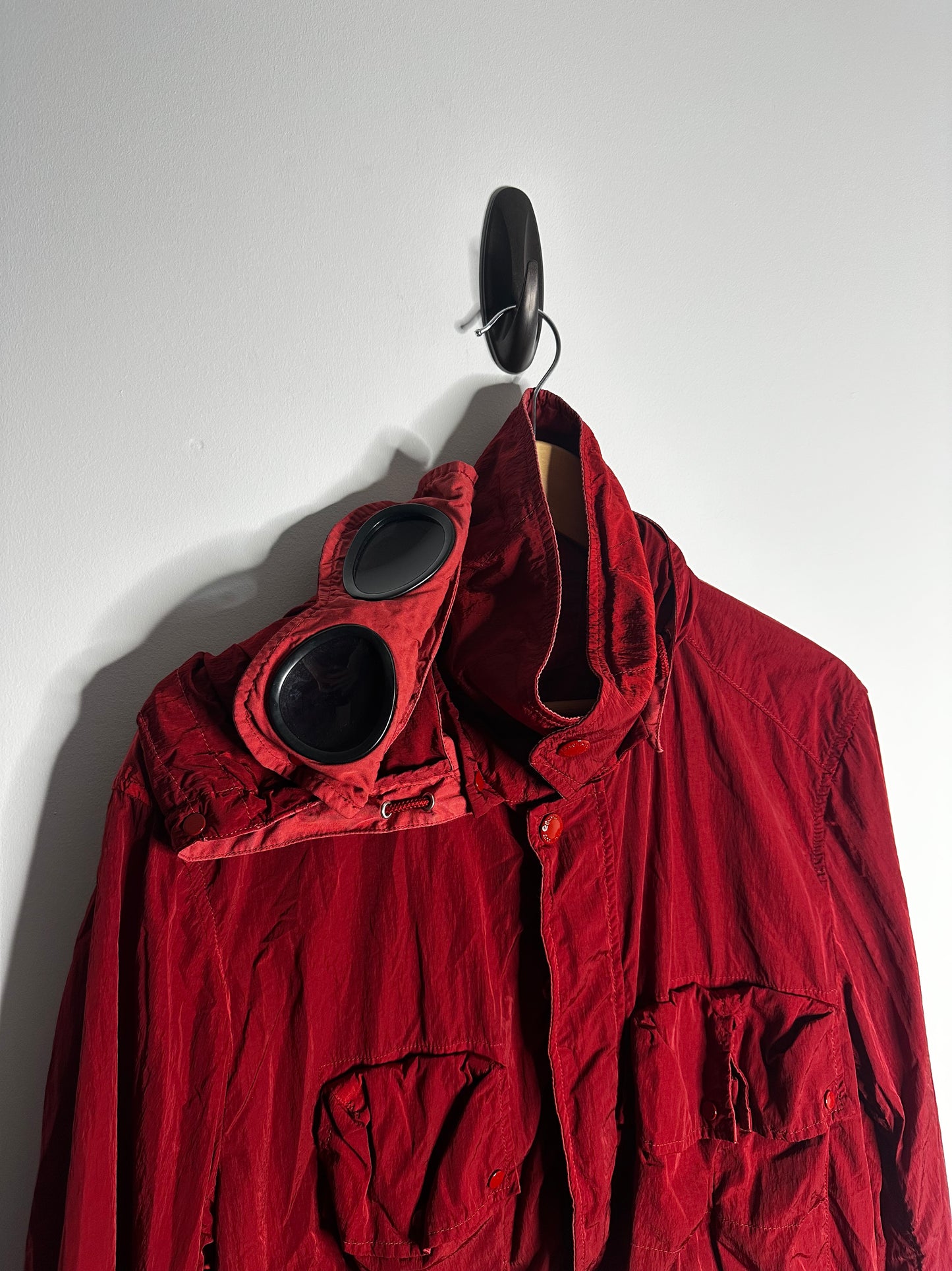 C.P. Company Red Multi Pocket Goggle Jacket - XXXL