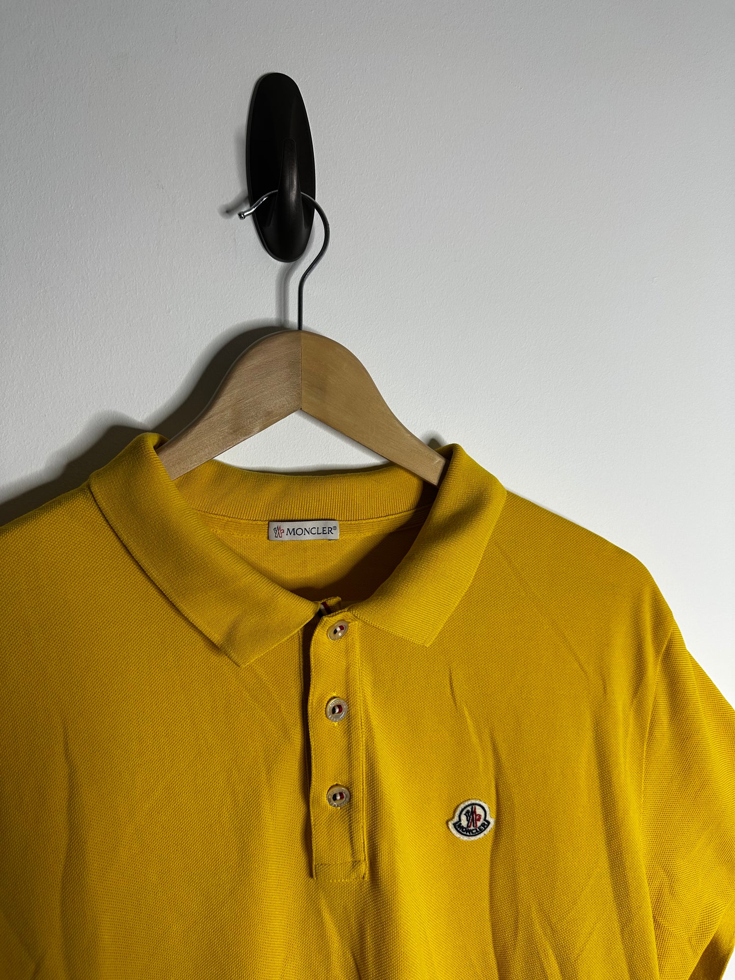 Moncler Yellow Polo Shirt - XXL