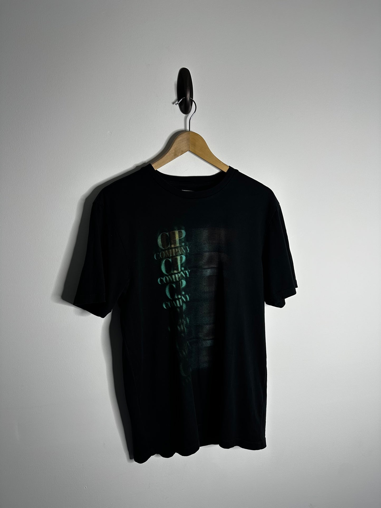 C.P. Company Black Graphic Print T - Shirt - Medium