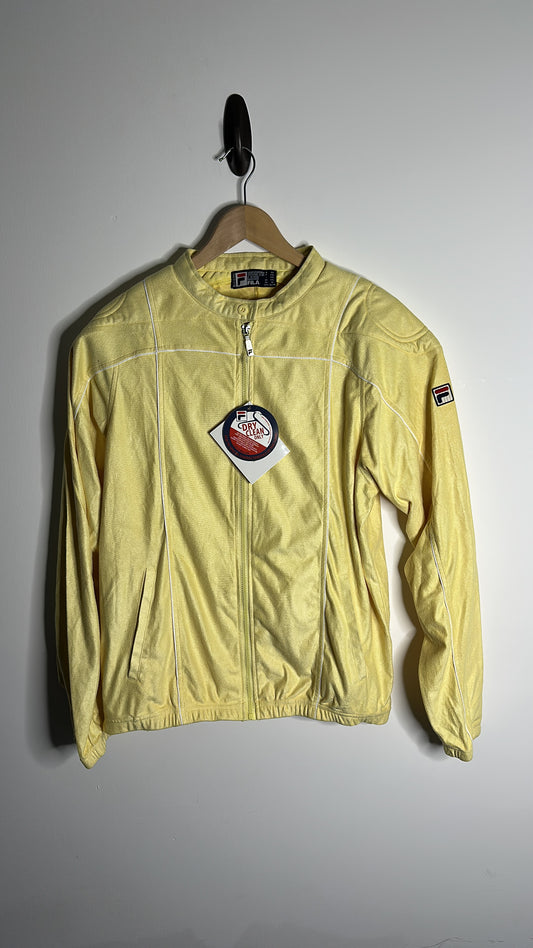 Fila Terrinda Yellow Padded Shoulder Tracksuit Top - XXL