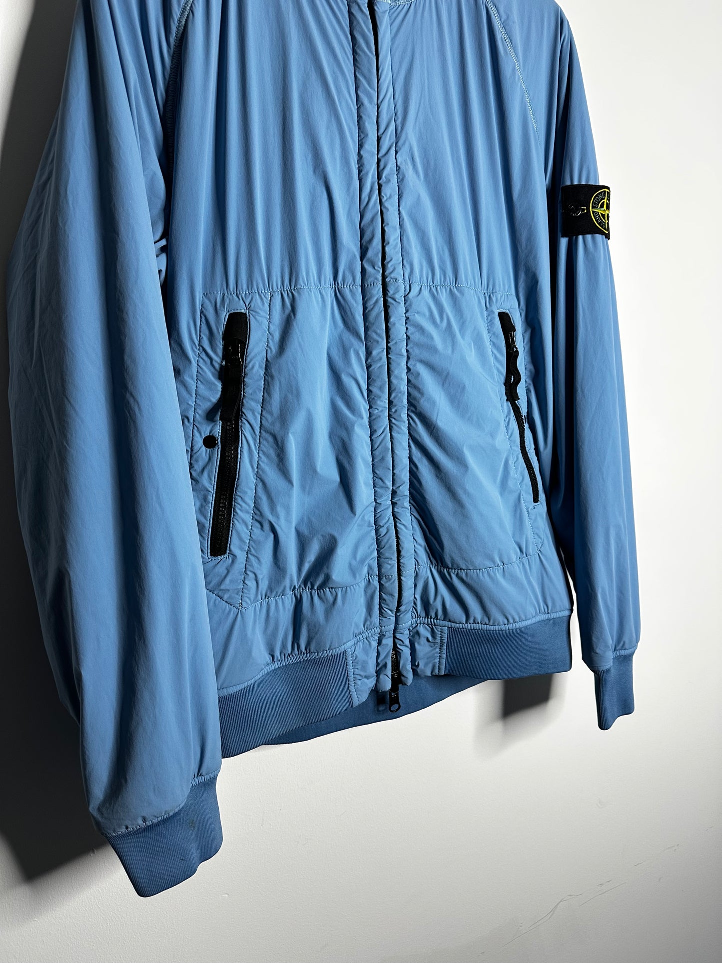 Stone Island Light Blue Comfort Tech Polartec Reversible Jacket - Medium