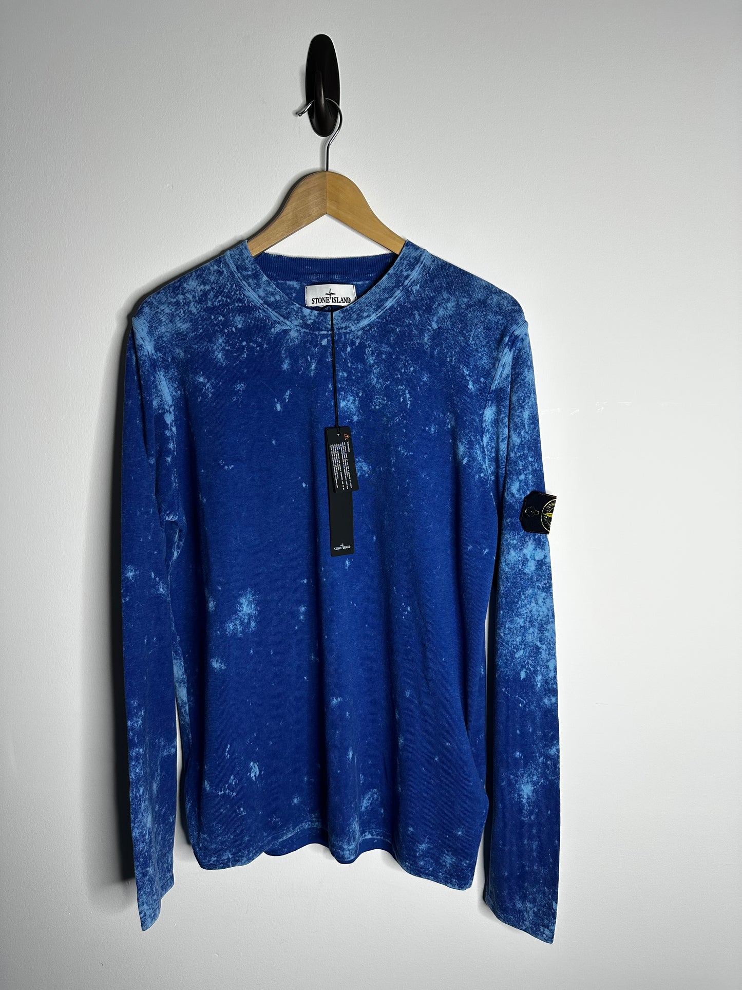Stone Island Blue Off Dye OVD Camo Jumper - Large & Extra Large