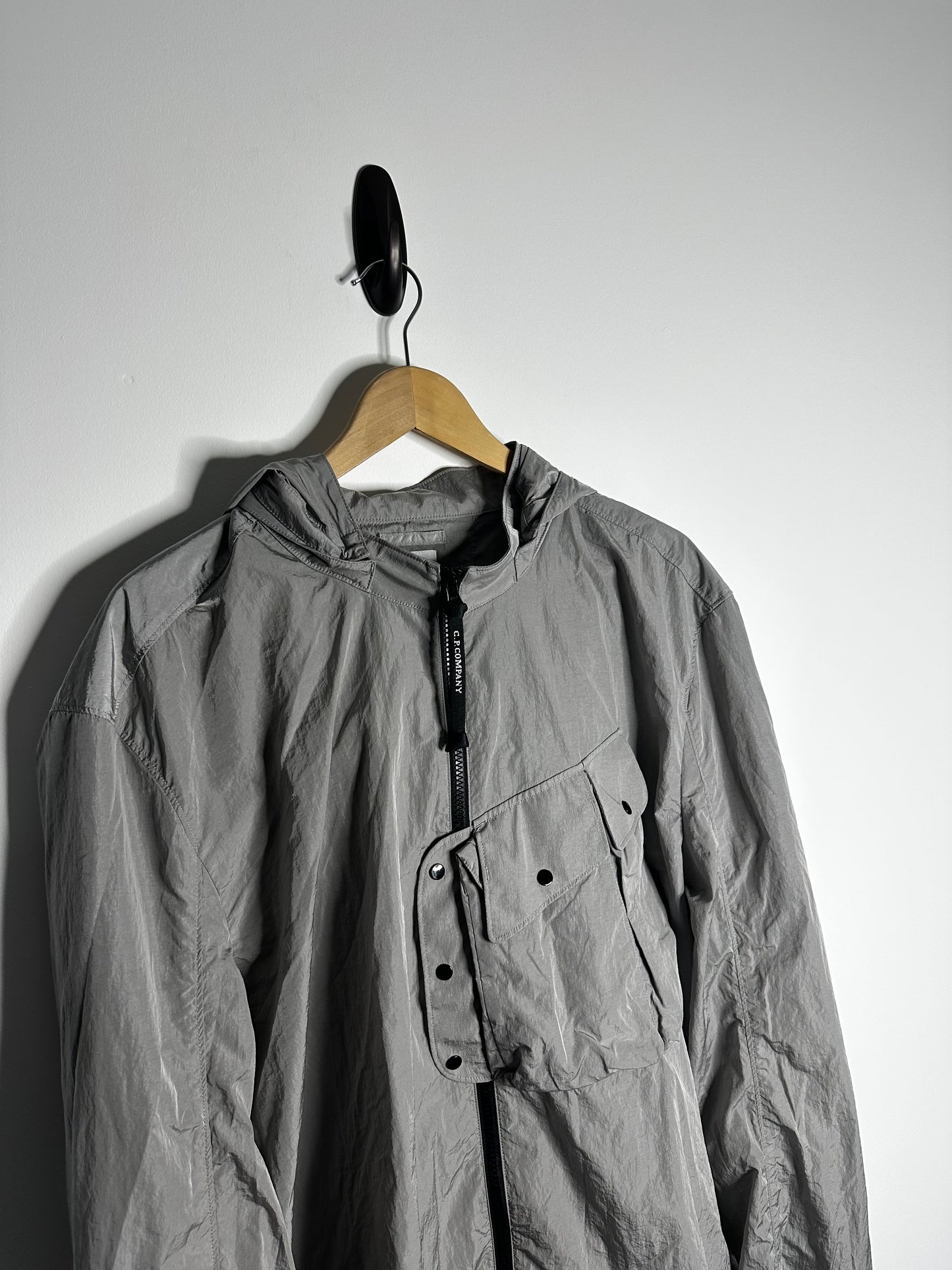 C.P. Company Silver Chrome-R Goggle Jacket - XXXL
