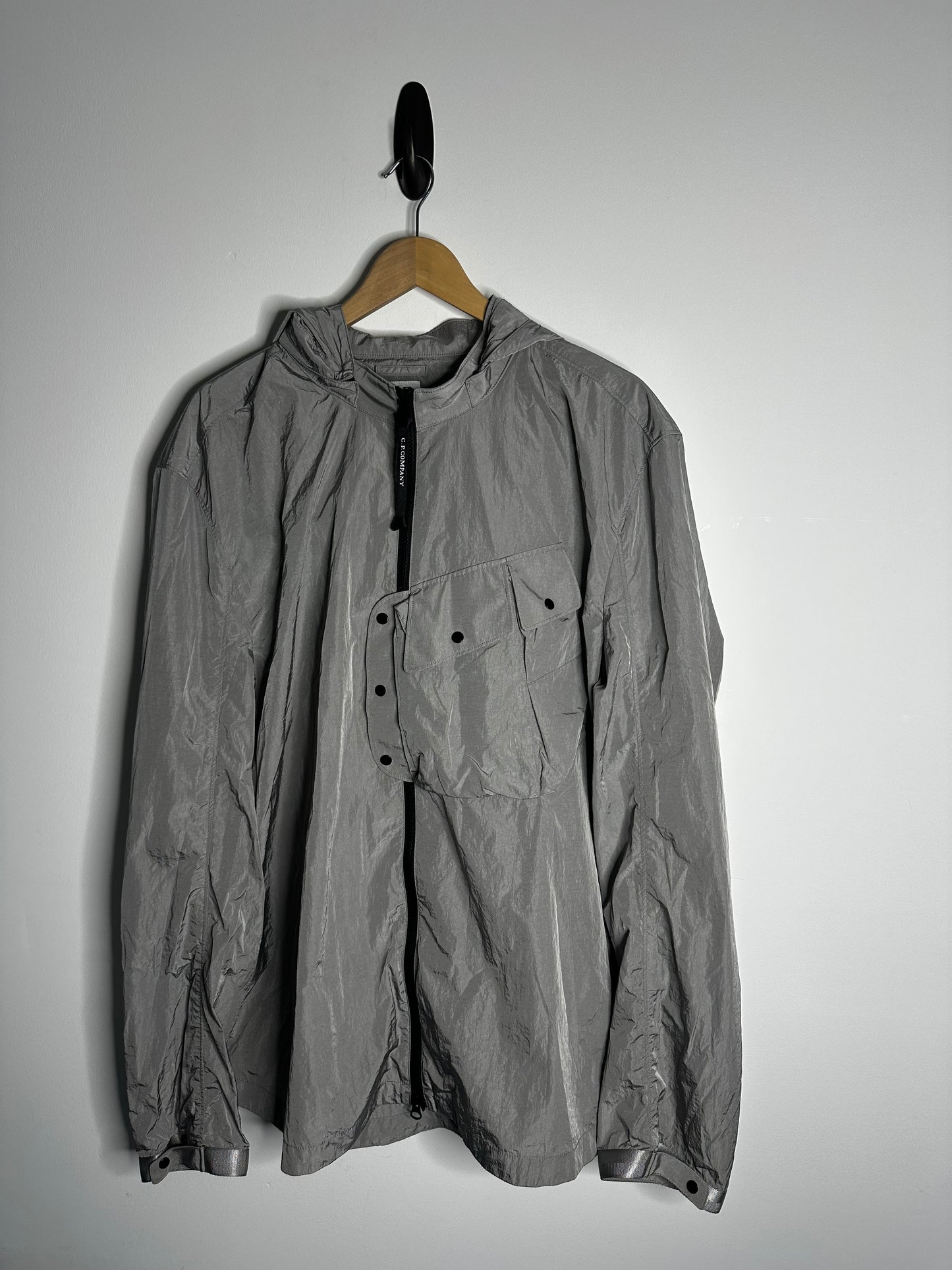 C.P. Company Silver Chrome-R Goggle Jacket - XXXL