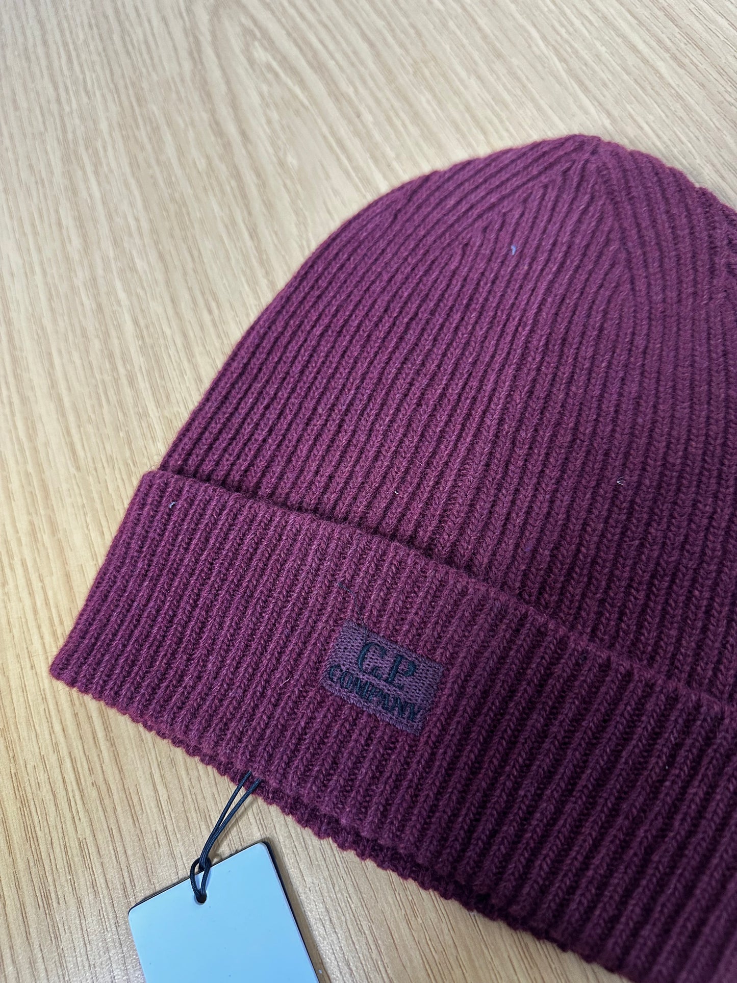 C.P. Company Port Royal Lambswool Patch Logo Beanie Hat
