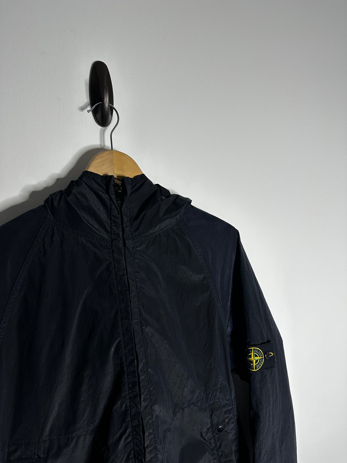 Stone Island Vintage Nylon Metal Velvet Lined Flock Jacket - Large