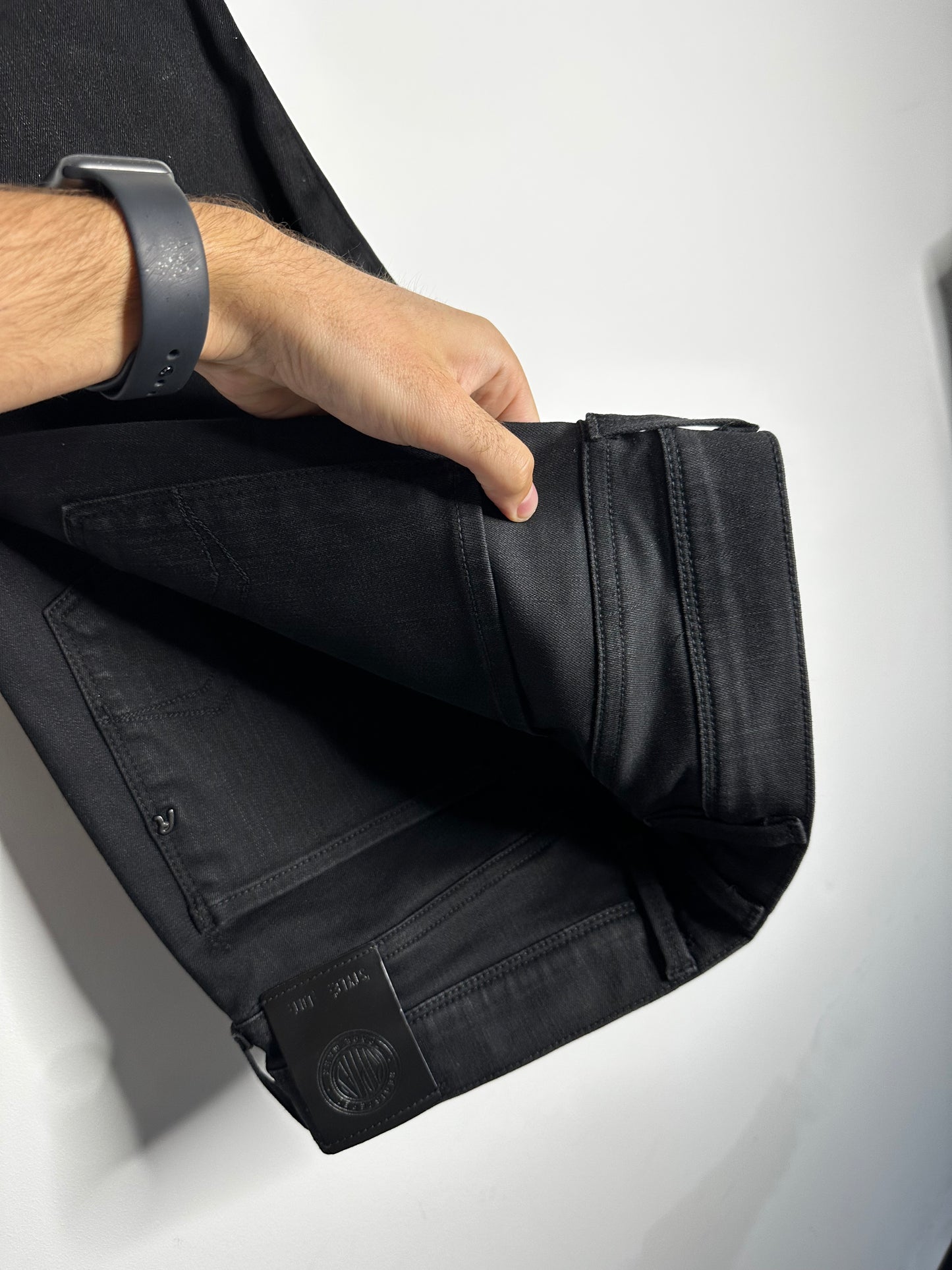Replay Black Anbass Hyperflex Jeans - 36 Waist / 32 Leg