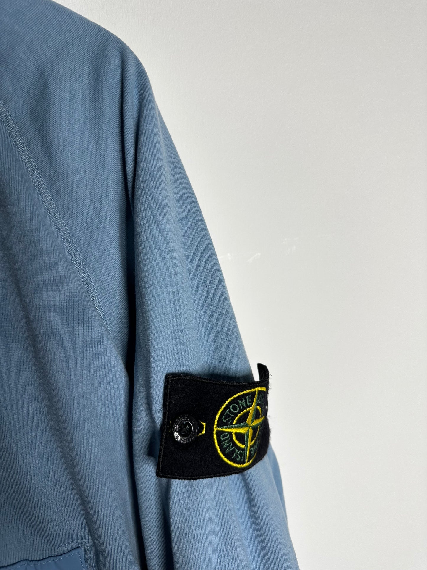 Stone Island Light Blue Comfort Tech Polartec Reversible Jacket - Medium