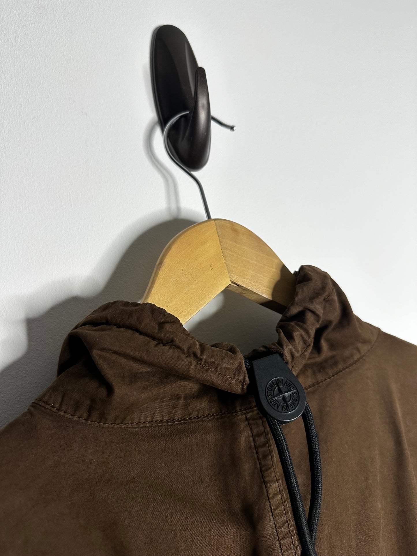 Stone Island Brown Pull Over Smock Overshirt - Large