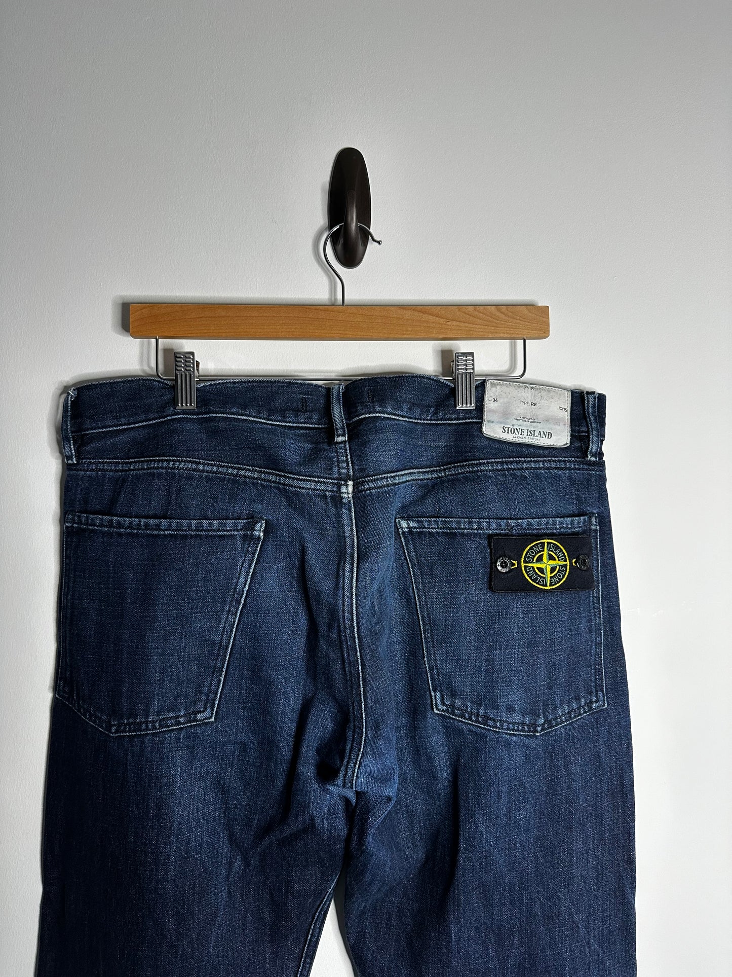 Stone Island Blue Denim Jeans - 36 Waist / 34 Leg