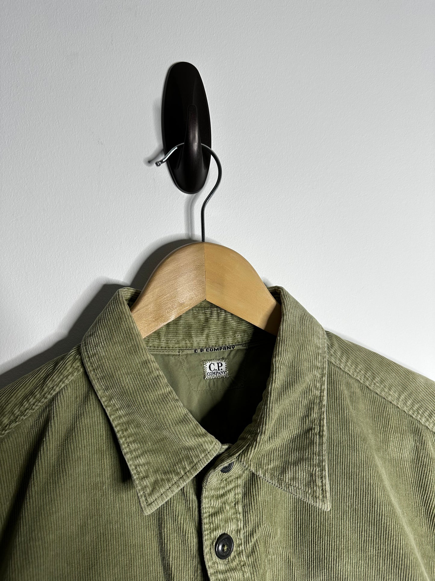 C.P. Company Green Corduroy Overshirt - Large