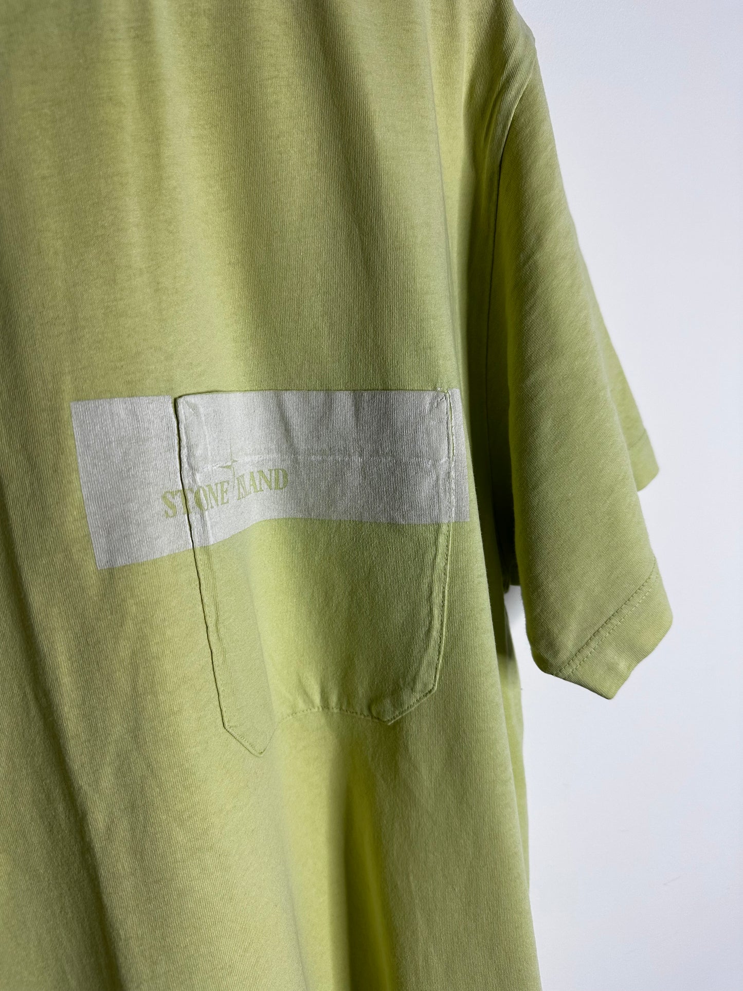 Stone Island Green Pocket Print T - Shirt - Extra Large