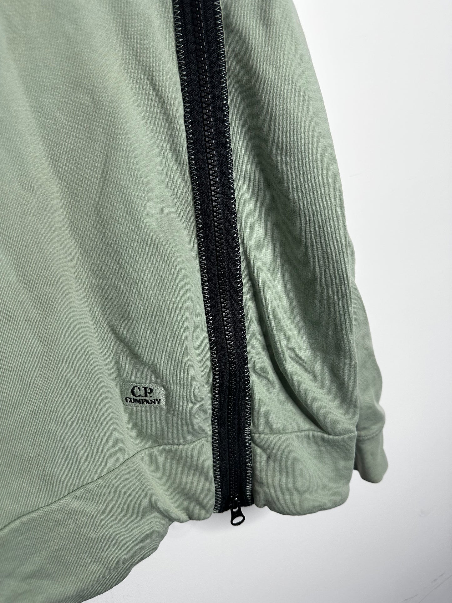 C.P. Company Green Pull Over Goggle Hoodie - Large