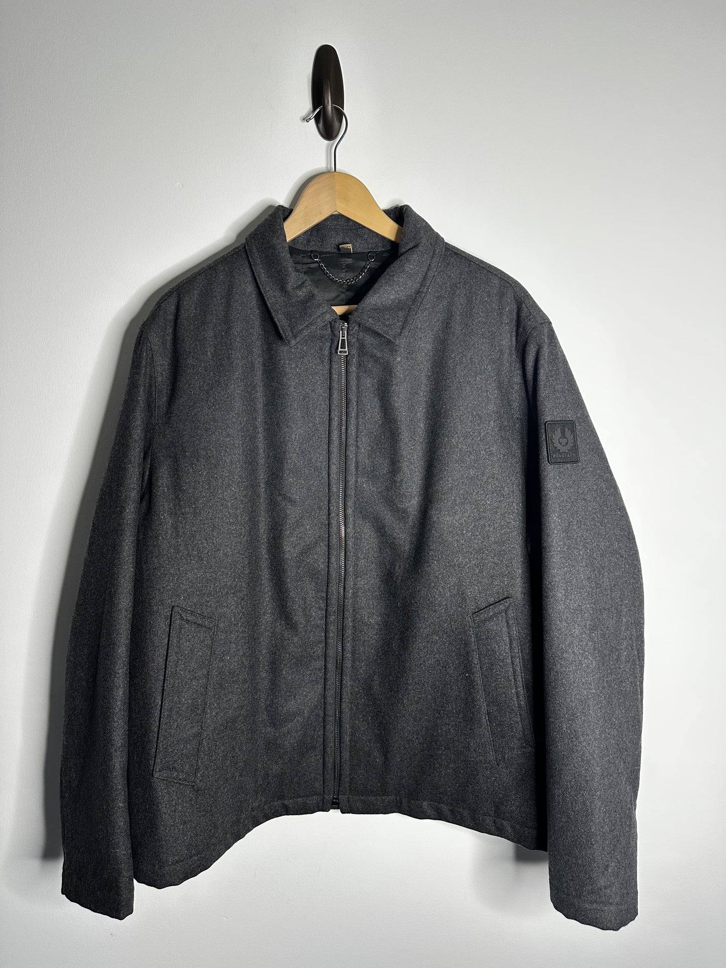 Belstaff Grey Palmer Wool Blend Jacket - XXL