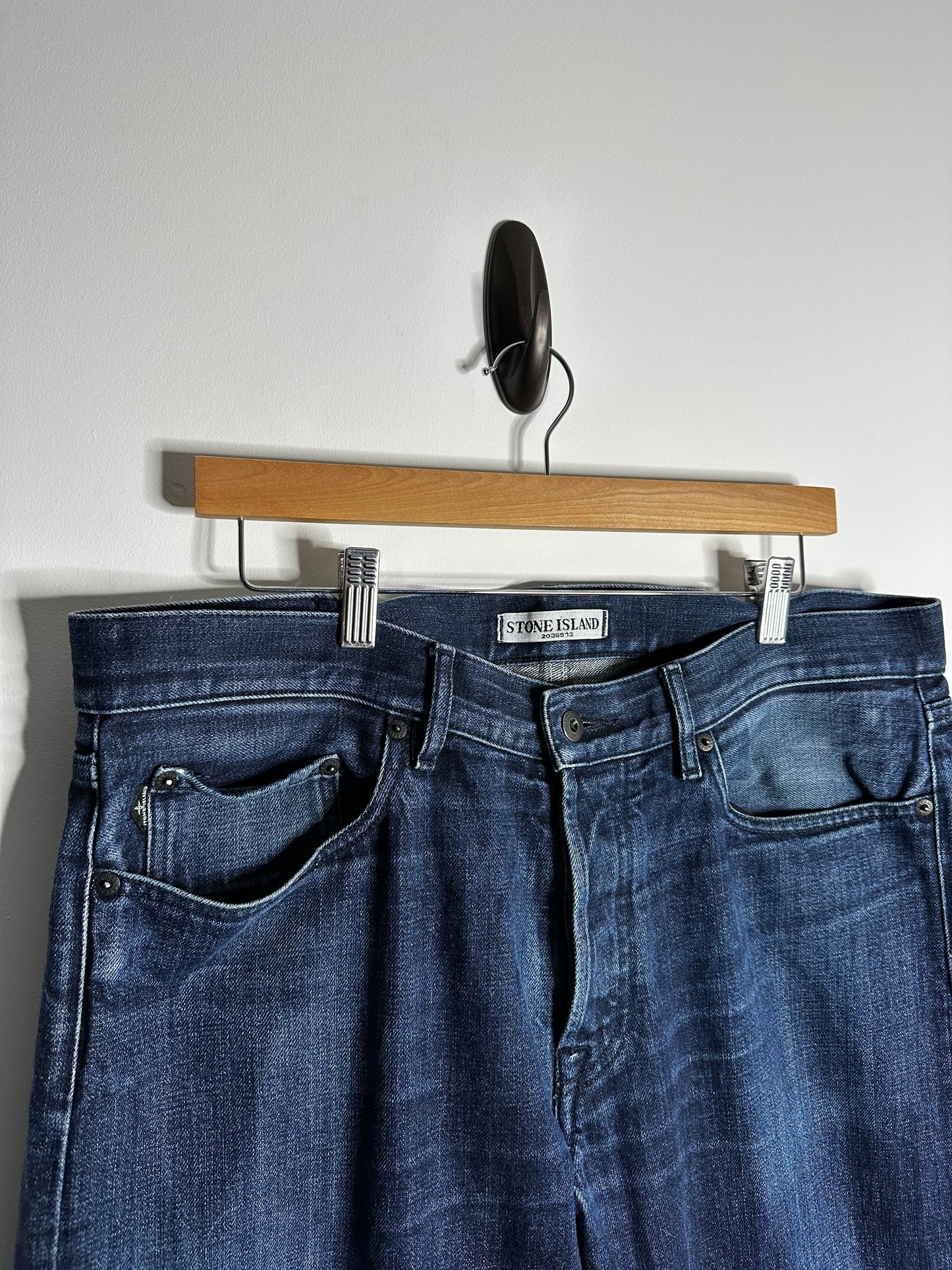 Stone Island Blue Denim Jeans - 36 Waist / 34 Leg