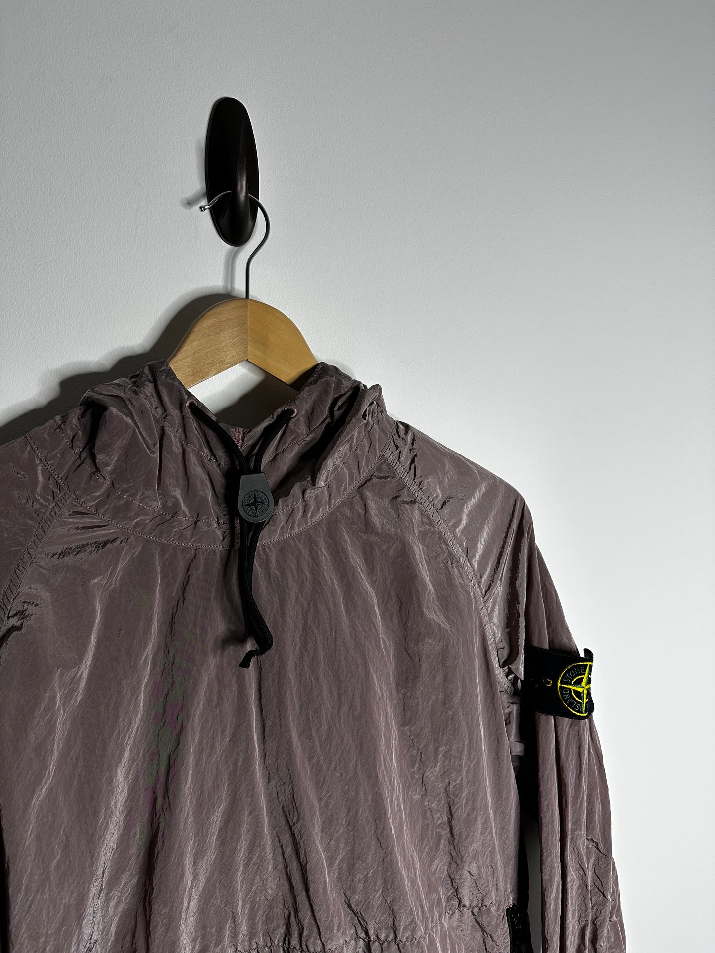 Stone Island Rose Quartz Nylon Metal Pullover Smock - Medium