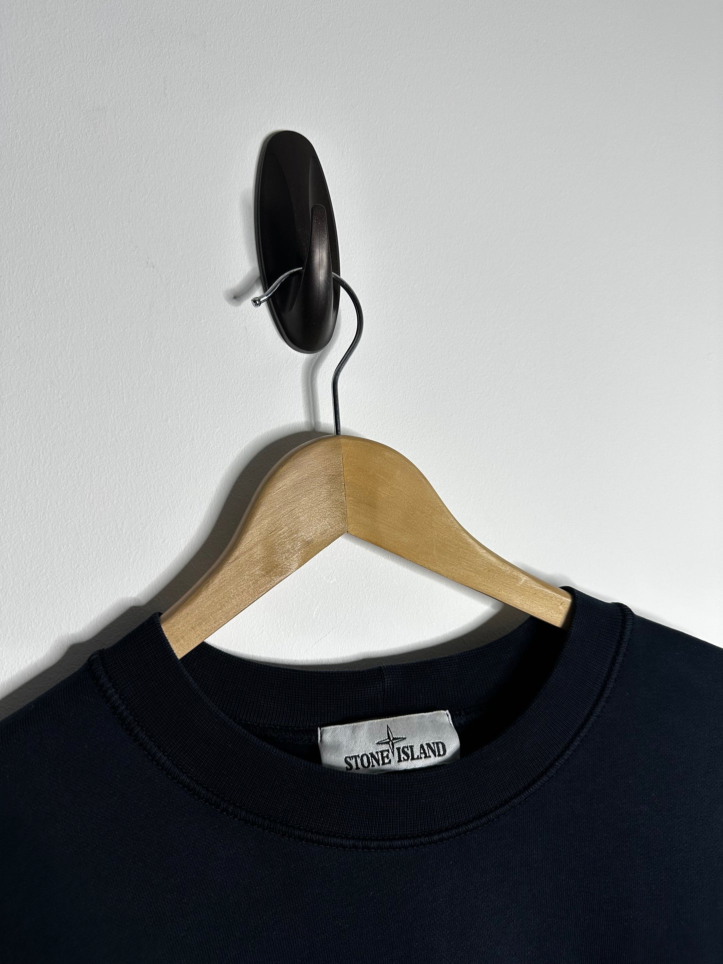 Stone Island Navy Crewneck Sweatshirt - Large