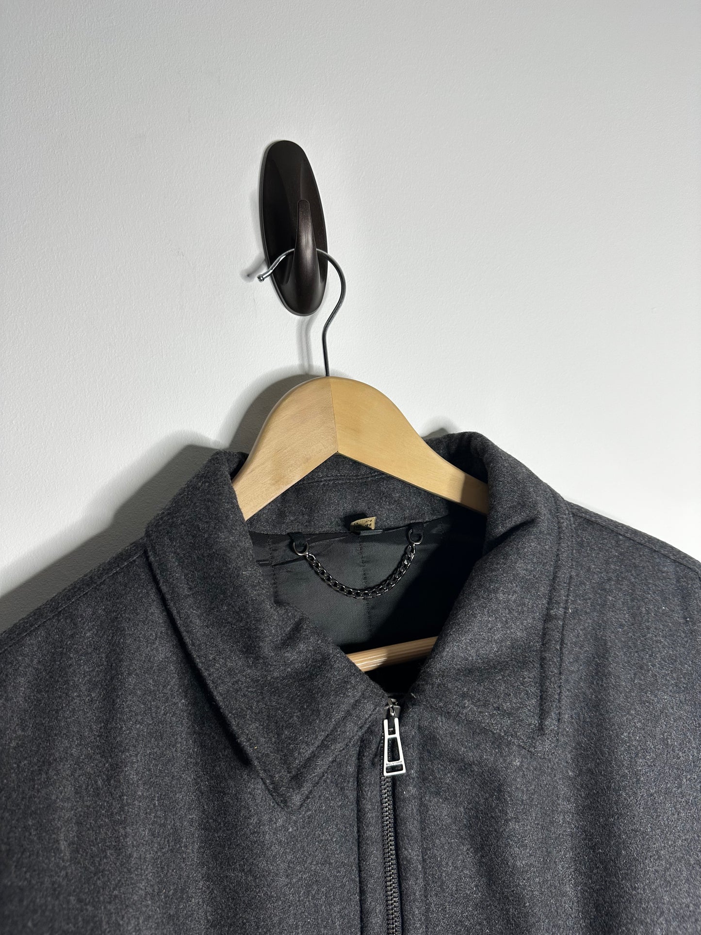 Belstaff Grey Palmer Wool Blend Jacket - XXL