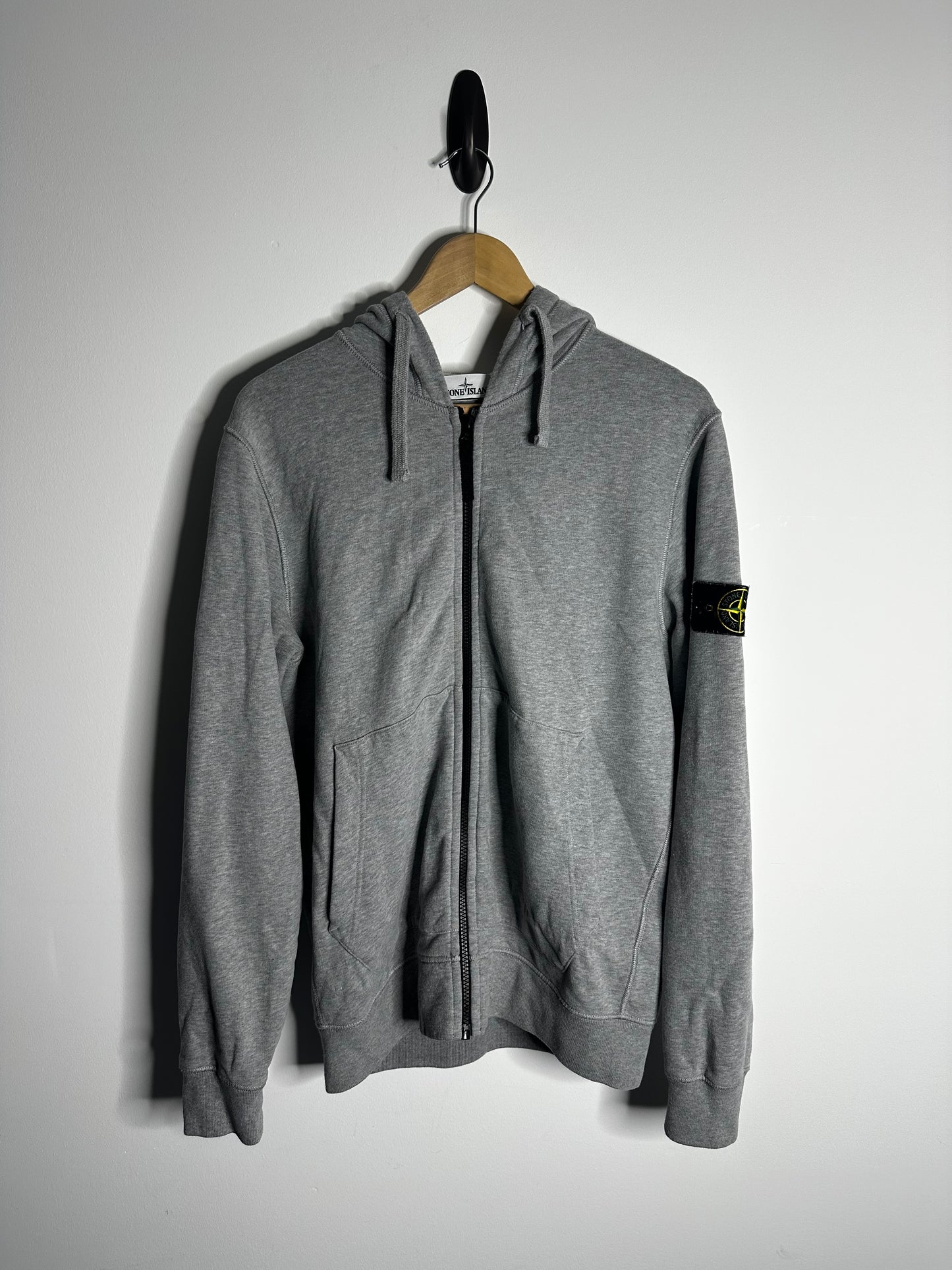 Stone Island Grey Full Tracksuit Zip Hoodie & Tracksuit Bottoms - Medium