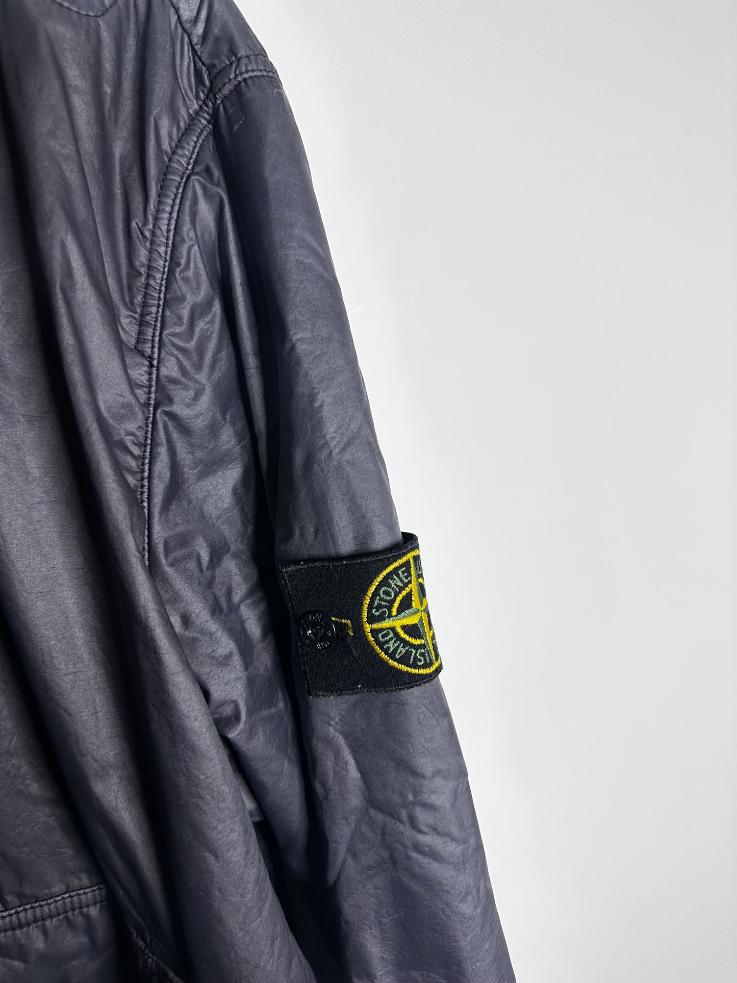 Stone Island Purple Lamy Flock Hooded Jacket - XXL