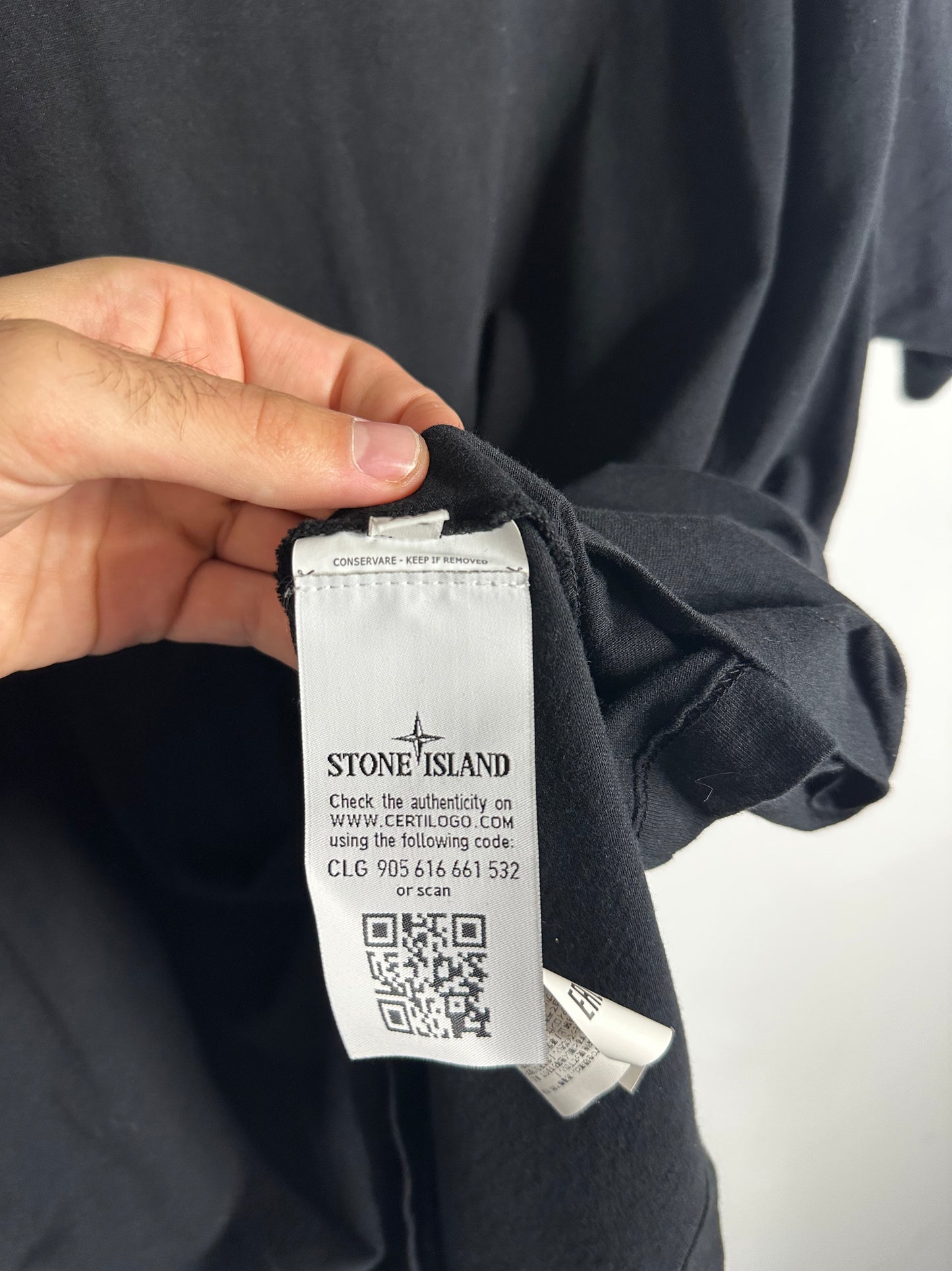 Stone Island Black Archivio Monobava T - Shirt - Extra Large