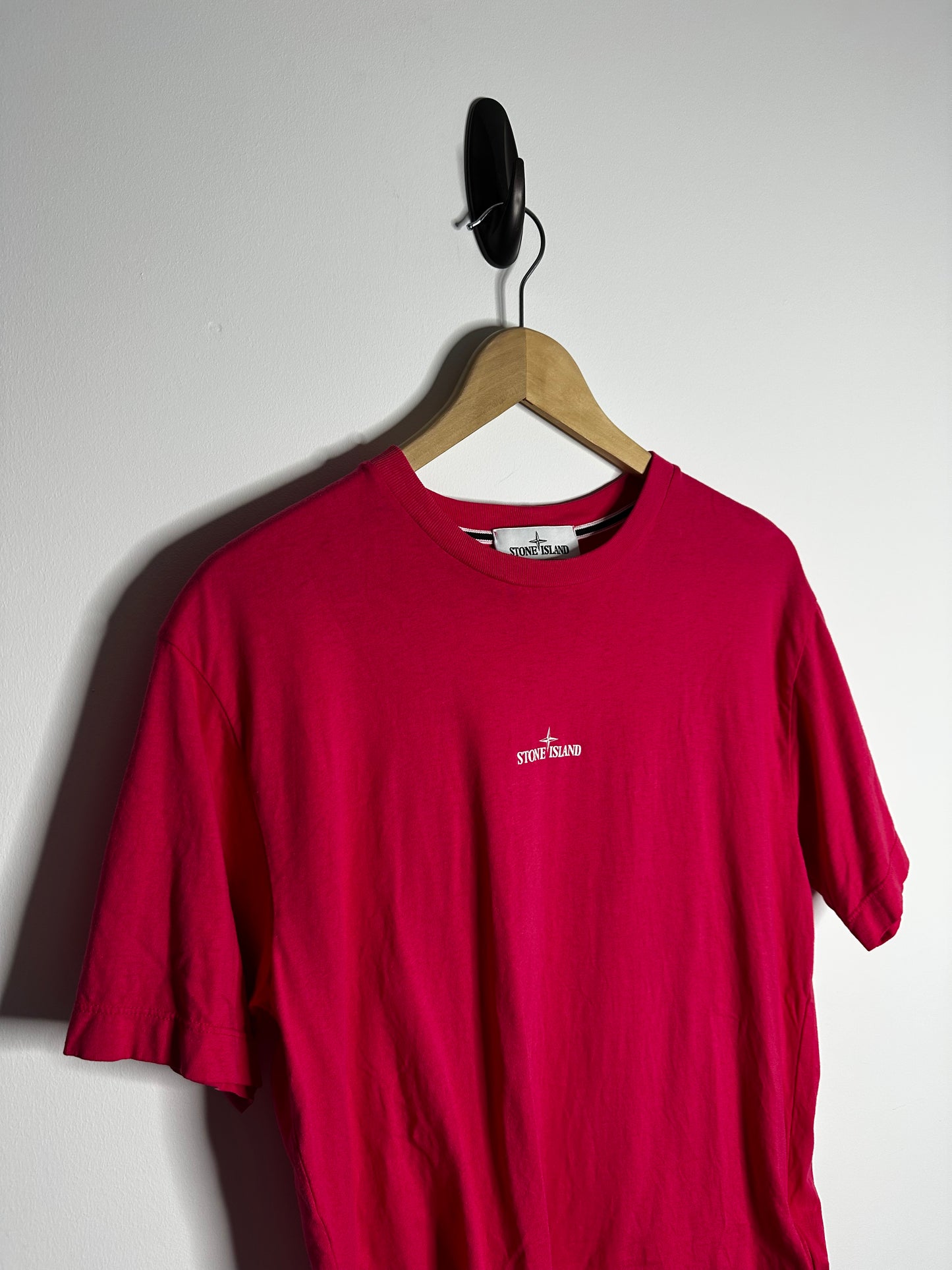 Stone Island Pink Graphic Print T - Shirt - Medium