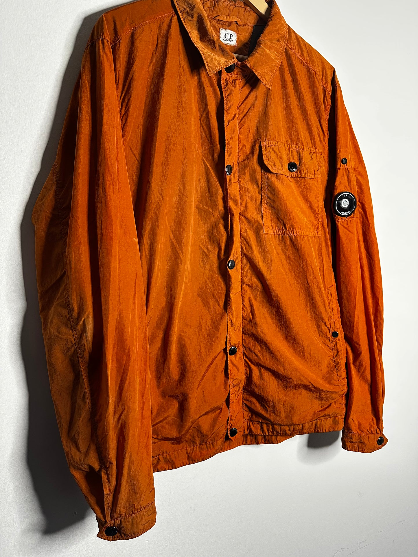 C.P. Company Orange Chrome Lined Overshirt - Extra Large