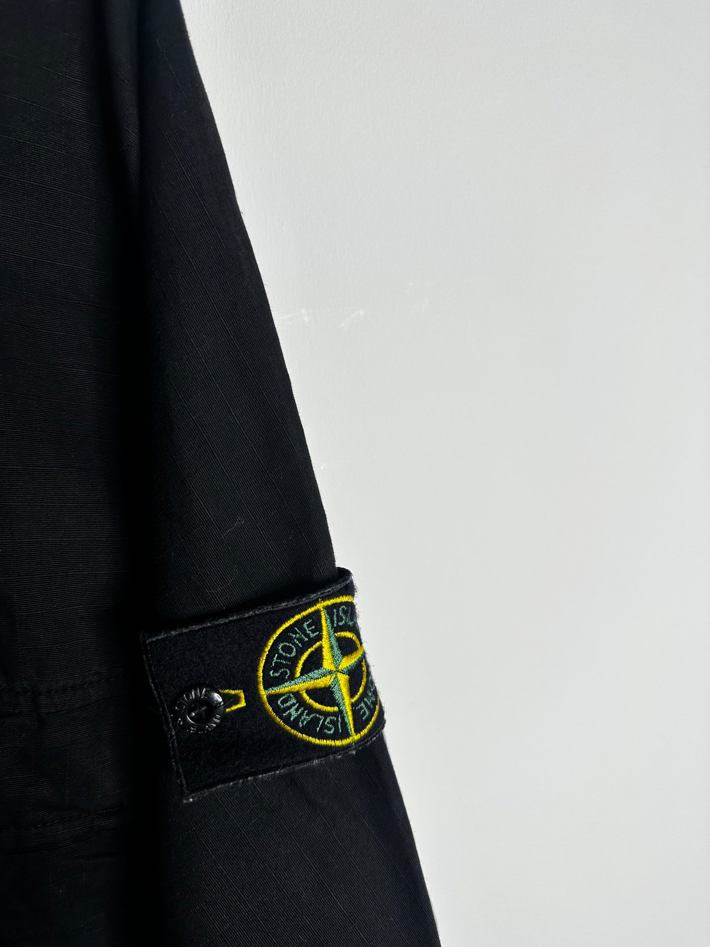 Stone Island Black Ripstop Pullover Smock - Extra Large