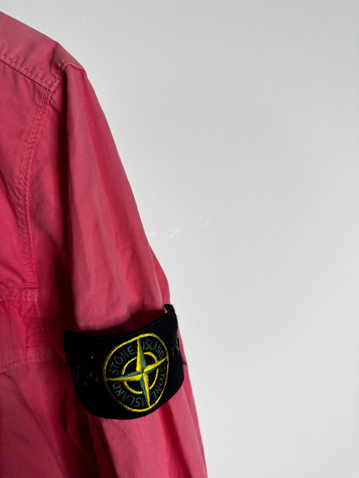 Stone Island Pink Single Pocket Overshirt - Medium