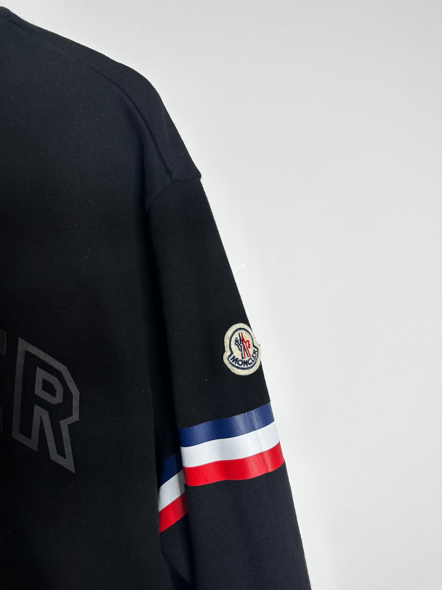 Moncler Black Crewneck Sweatshirt - Large