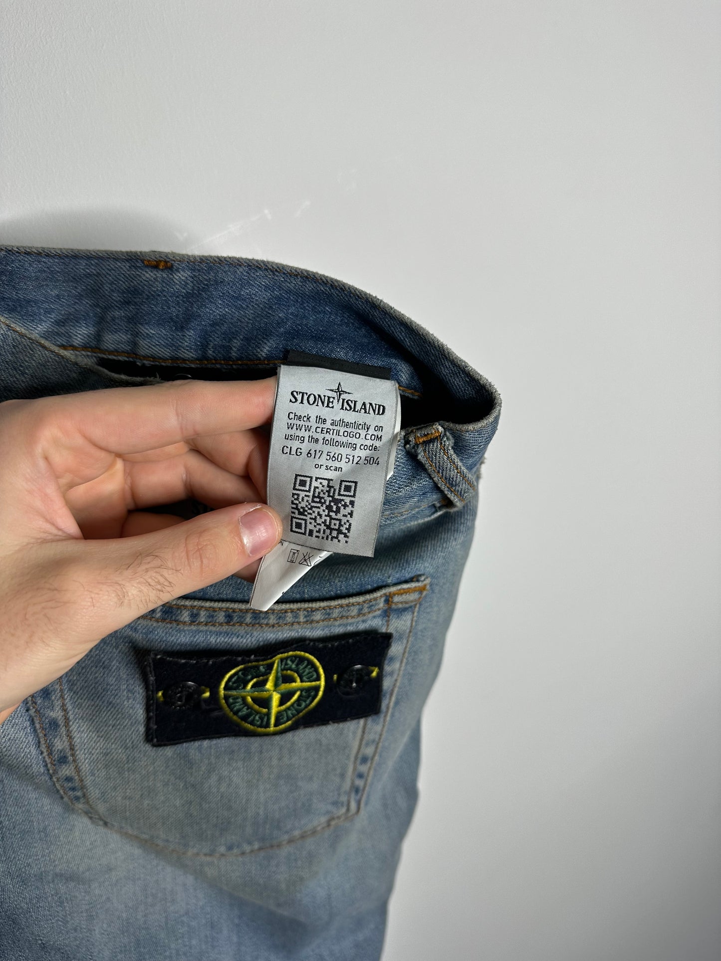 Stone Island Light Blue Denim Jeans - 32 Waist / 34 Leg