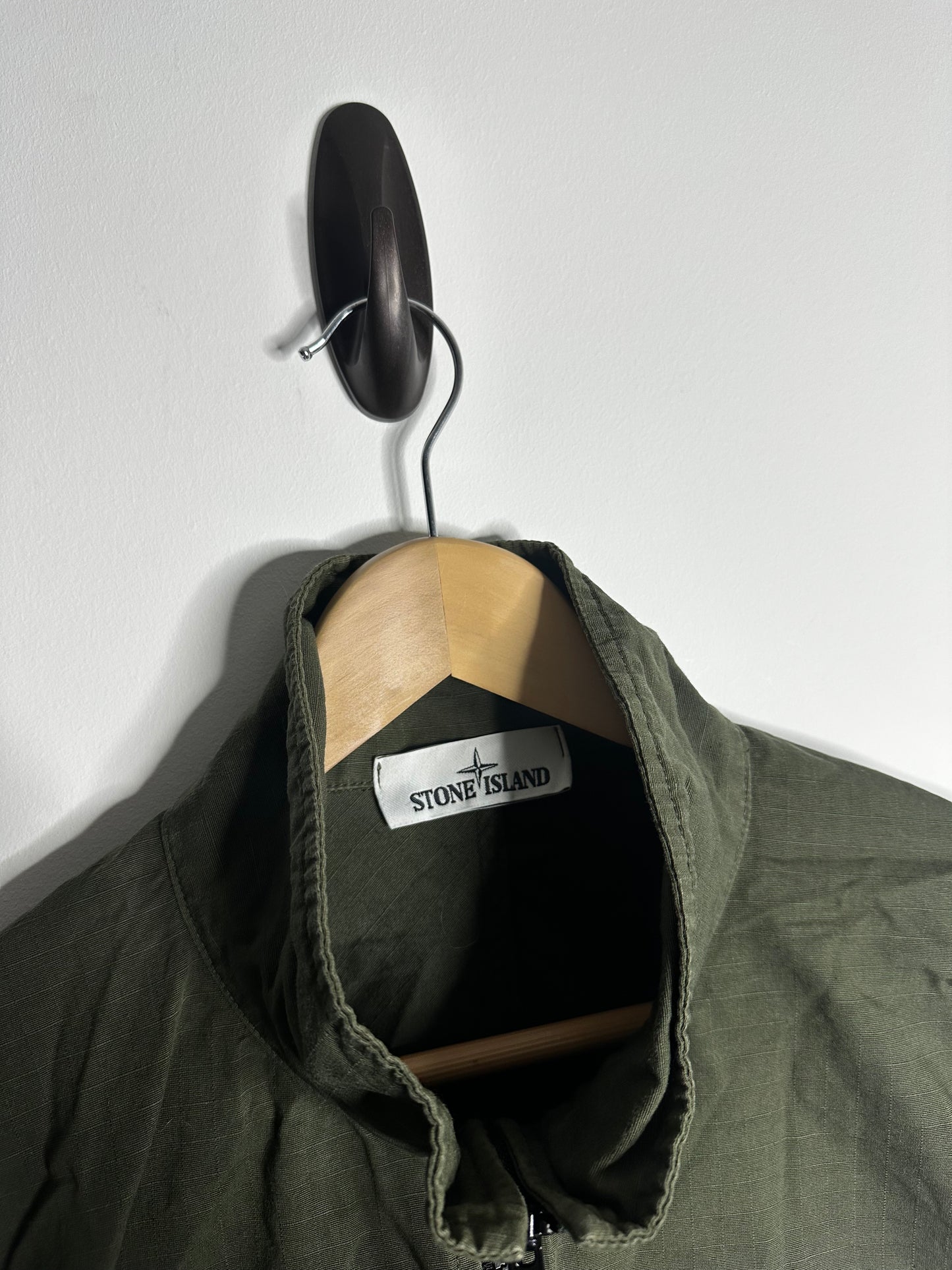 Stone Island Khaki Ripstop Pullover Smock - Extra Large