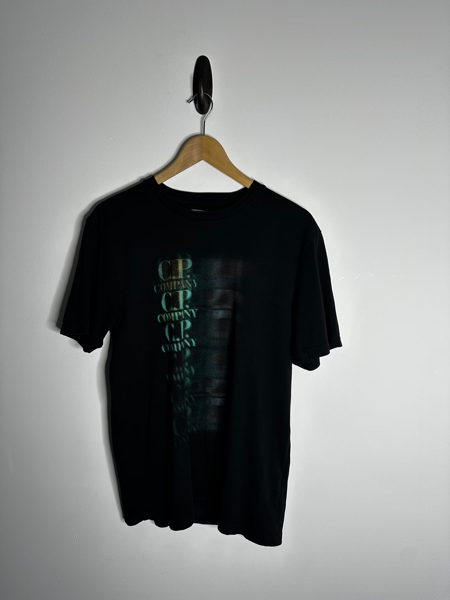 C.P. Company Black Graphic Print T - Shirt - Medium