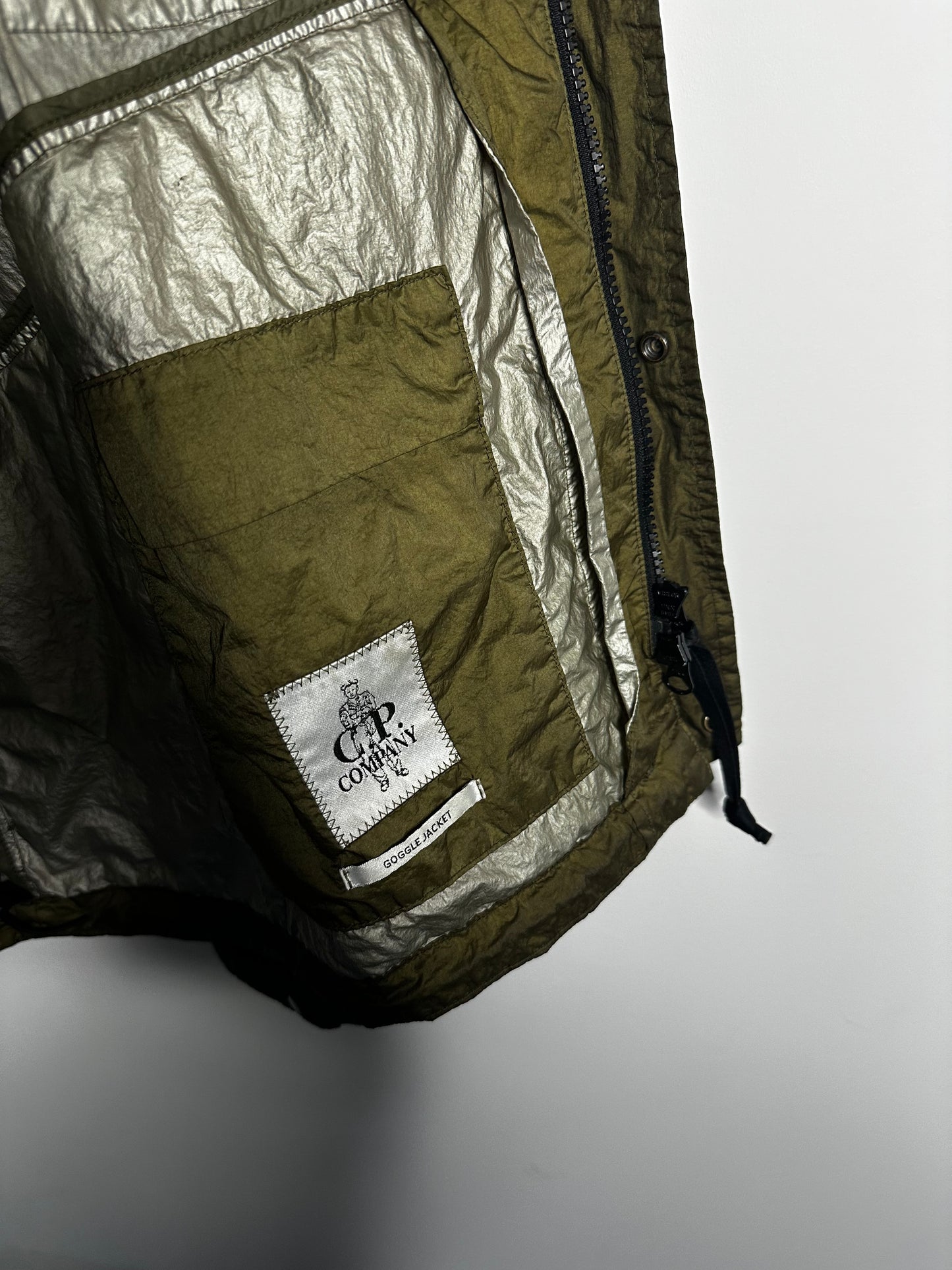 C.P. Company x Adidas Originals Green Chrome Explorer Goggle Jacket - Small